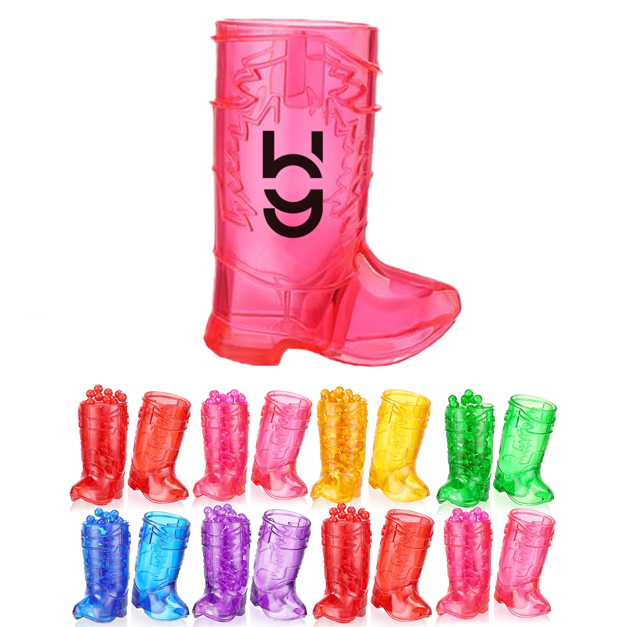 Cowboy Boot Style Plastic Shot Glass 4