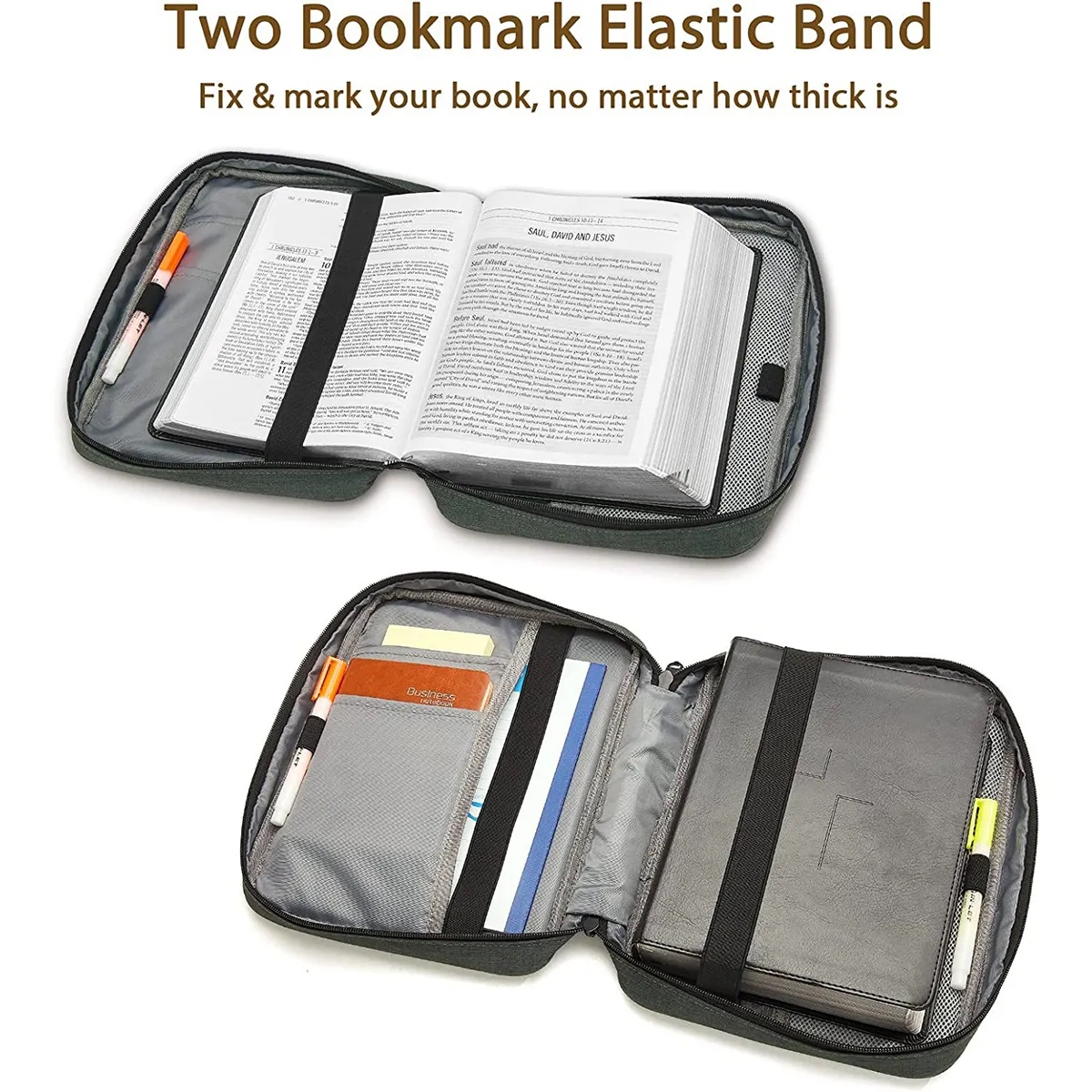 Bible Covers  Case Carrying Church Bag with Book Stand 4