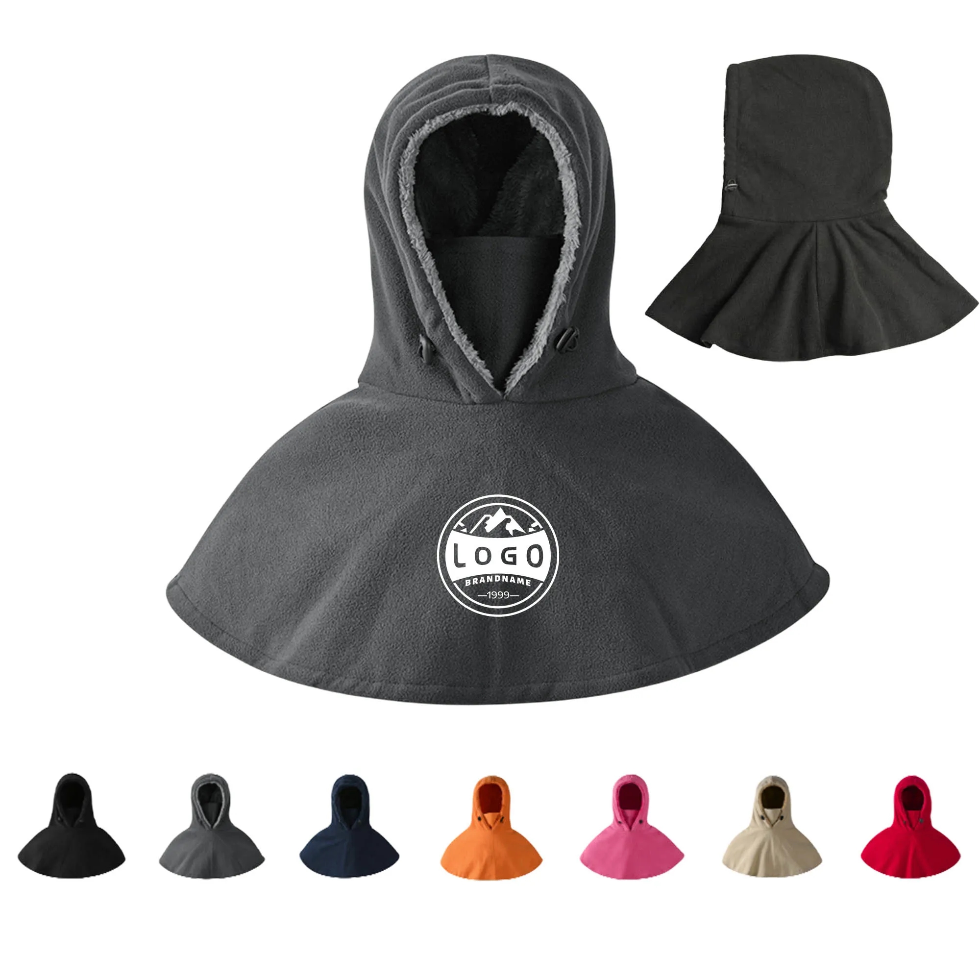 Fleece Wind-Snow Hood With Mask 2