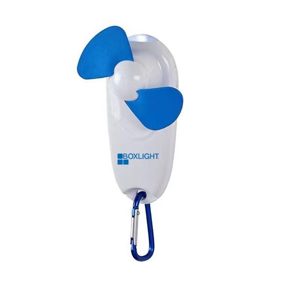 Pocket Carabiner Personal Fan With Light 2