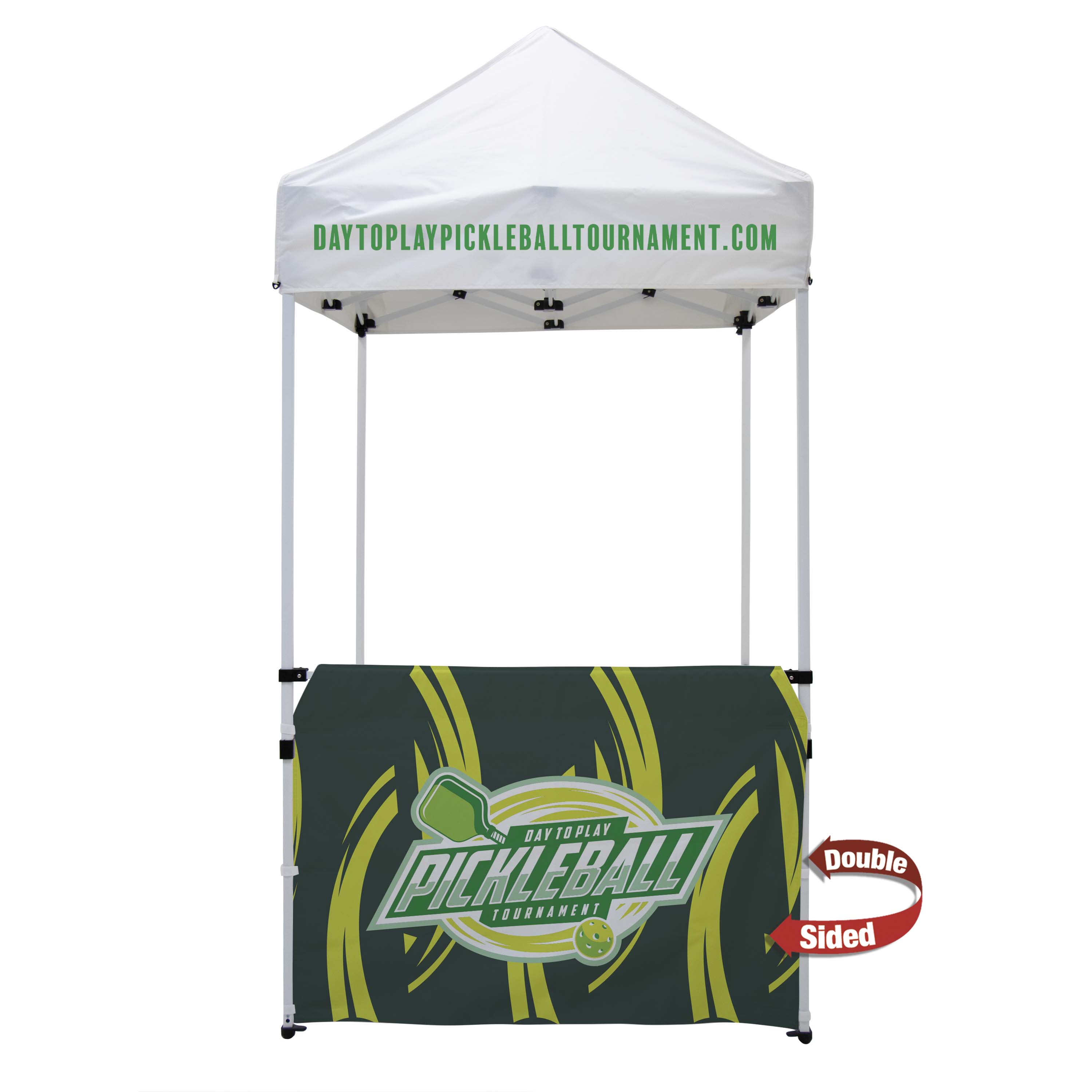 5' Economy Tent Half Wall Kit (Dye Sublimated, Double-Sided) 3