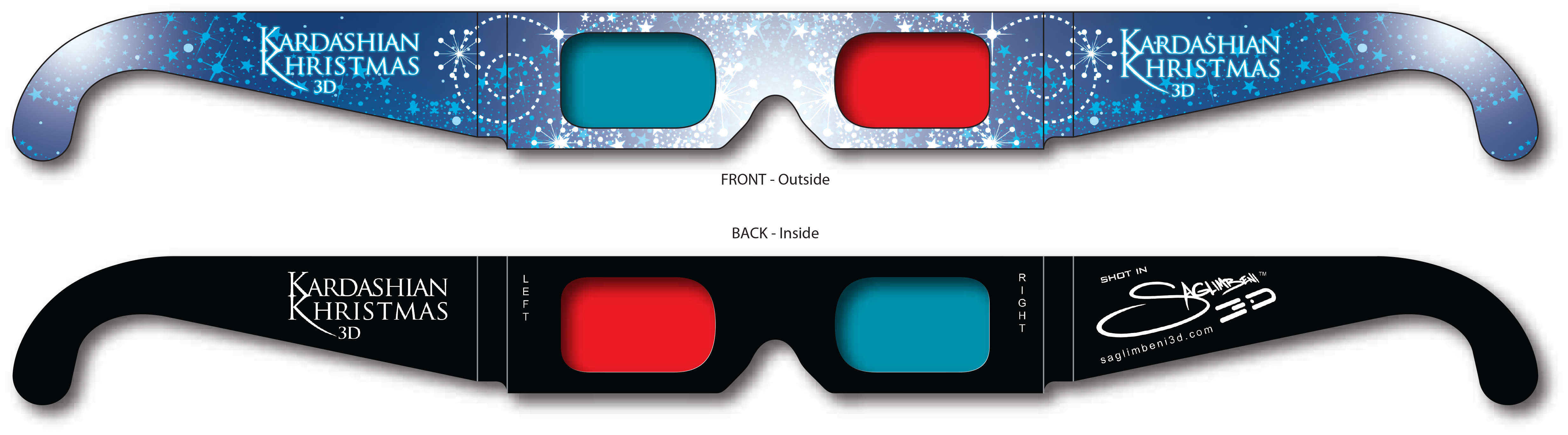 3D Glasses - Red/Cyan Lenses - Full Color Imprint 7