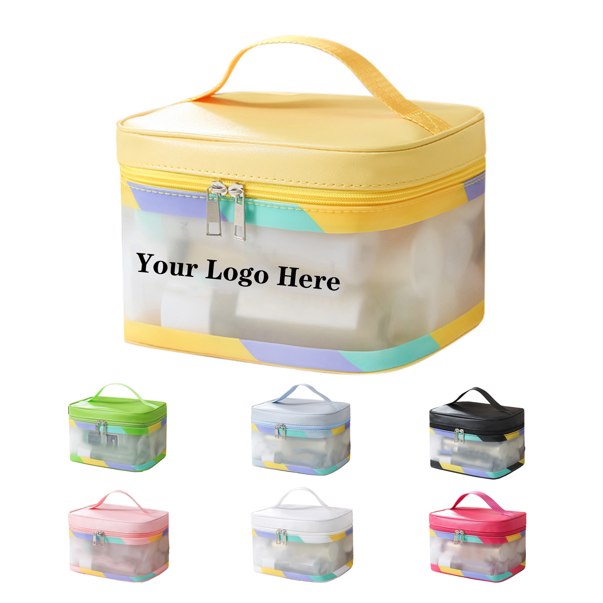 PVC Transparent Frosted Cosmetic Bag 3