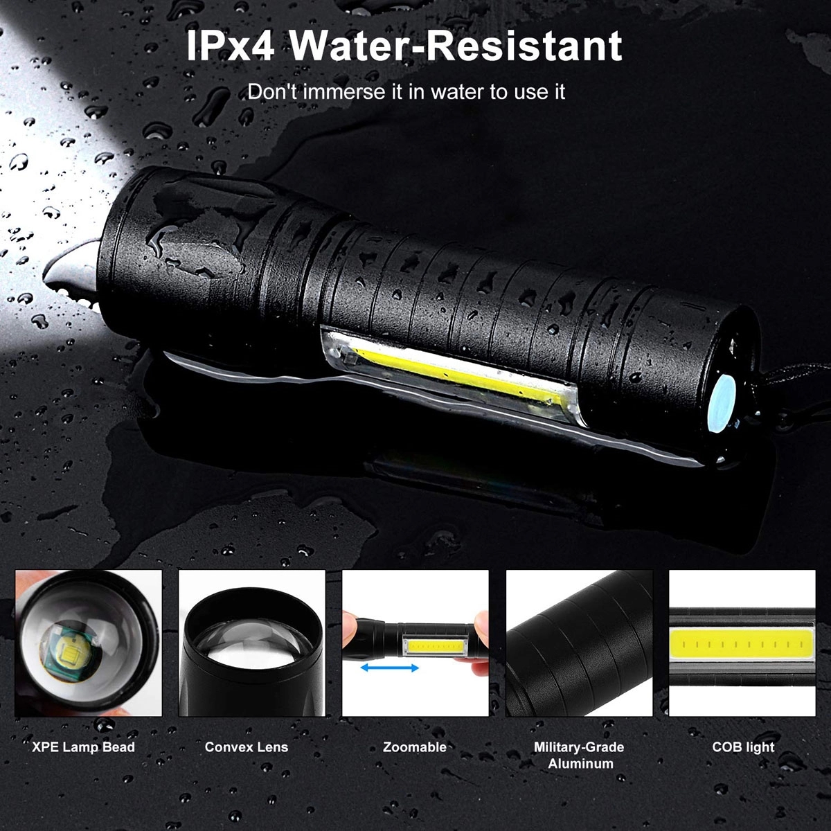 USB Rechargeable Flashlight 5