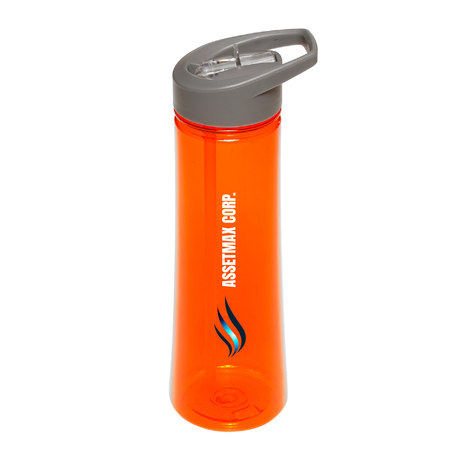 22 oz. Aqua Plastic Sports Water Bottle (Full Color Imprint) 7
