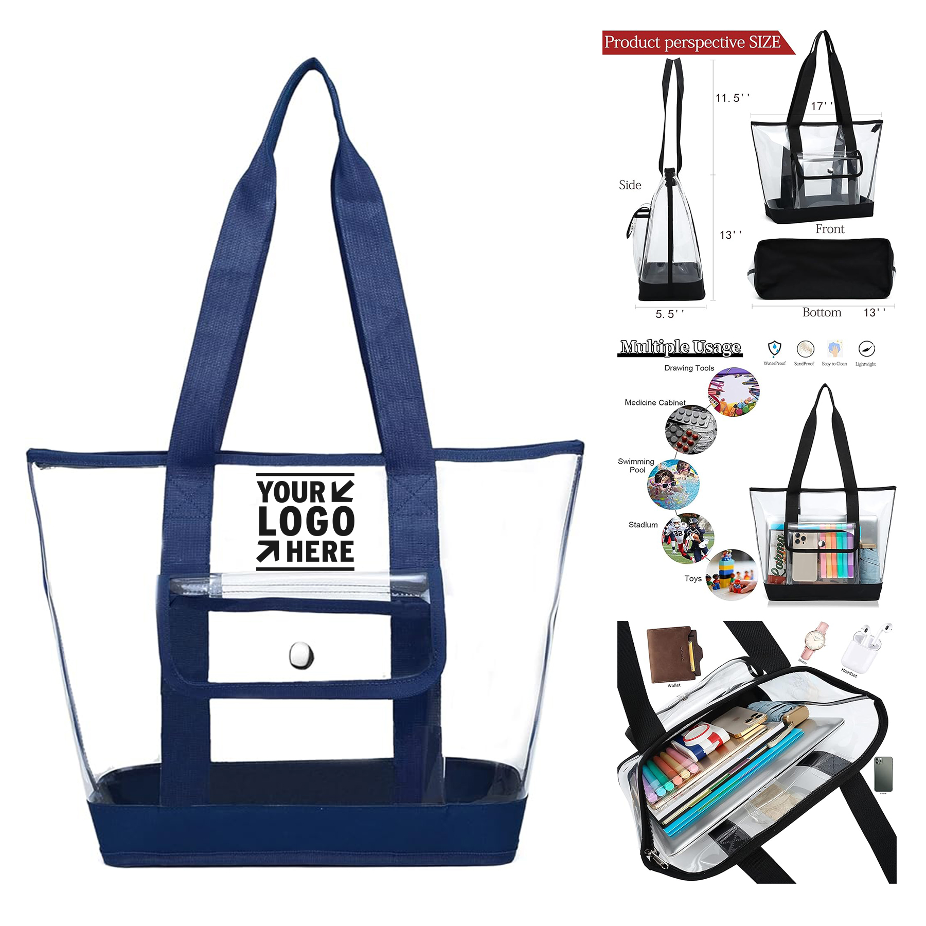 Clear Tote Bag