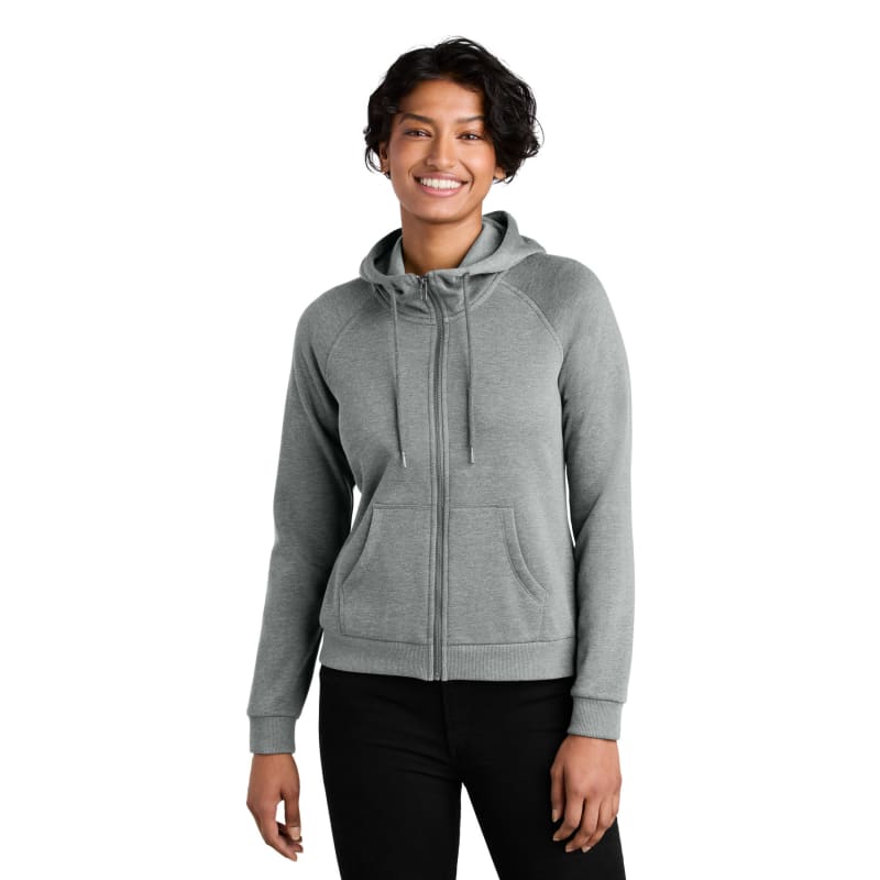 AllMade Women's Organic CVC Fleece Full-Zip Hoodie 2