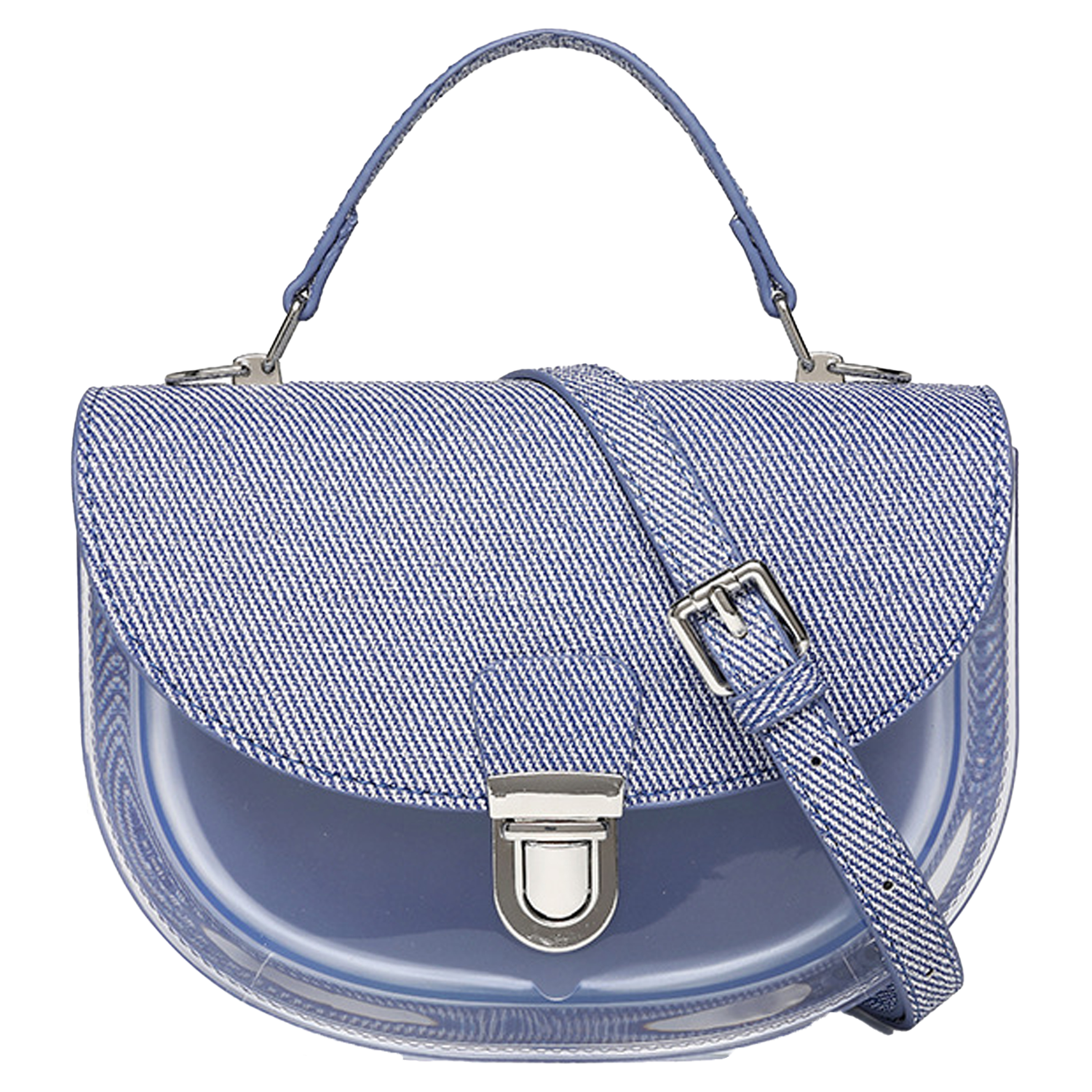 Denim Translucent Versatile Crossbody Bag 1