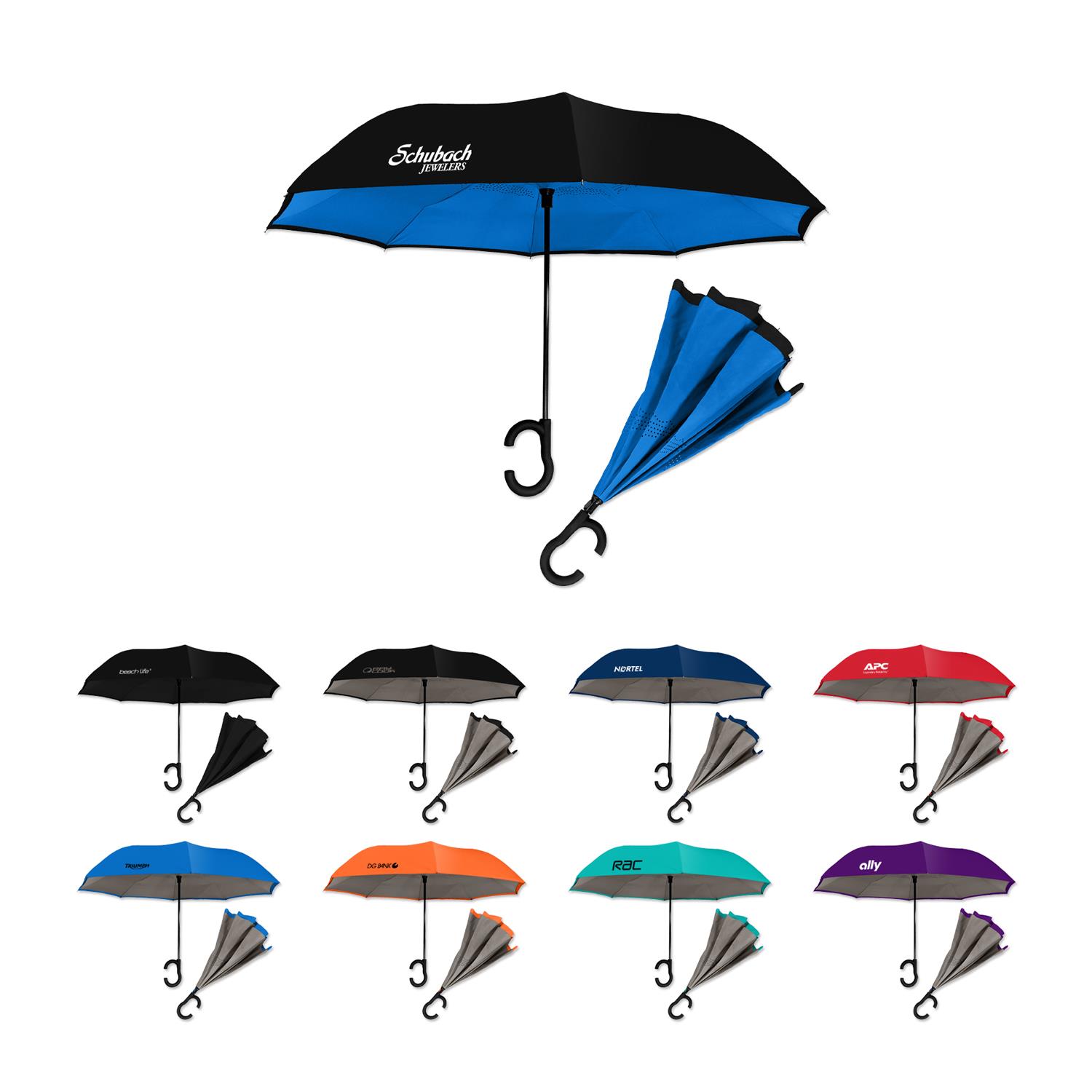 Dual-Tone Inverted Umbrella