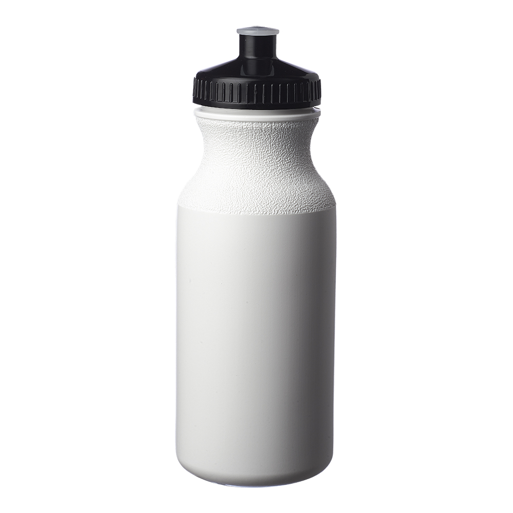 20 oz. White Water Bottles with Push Cap