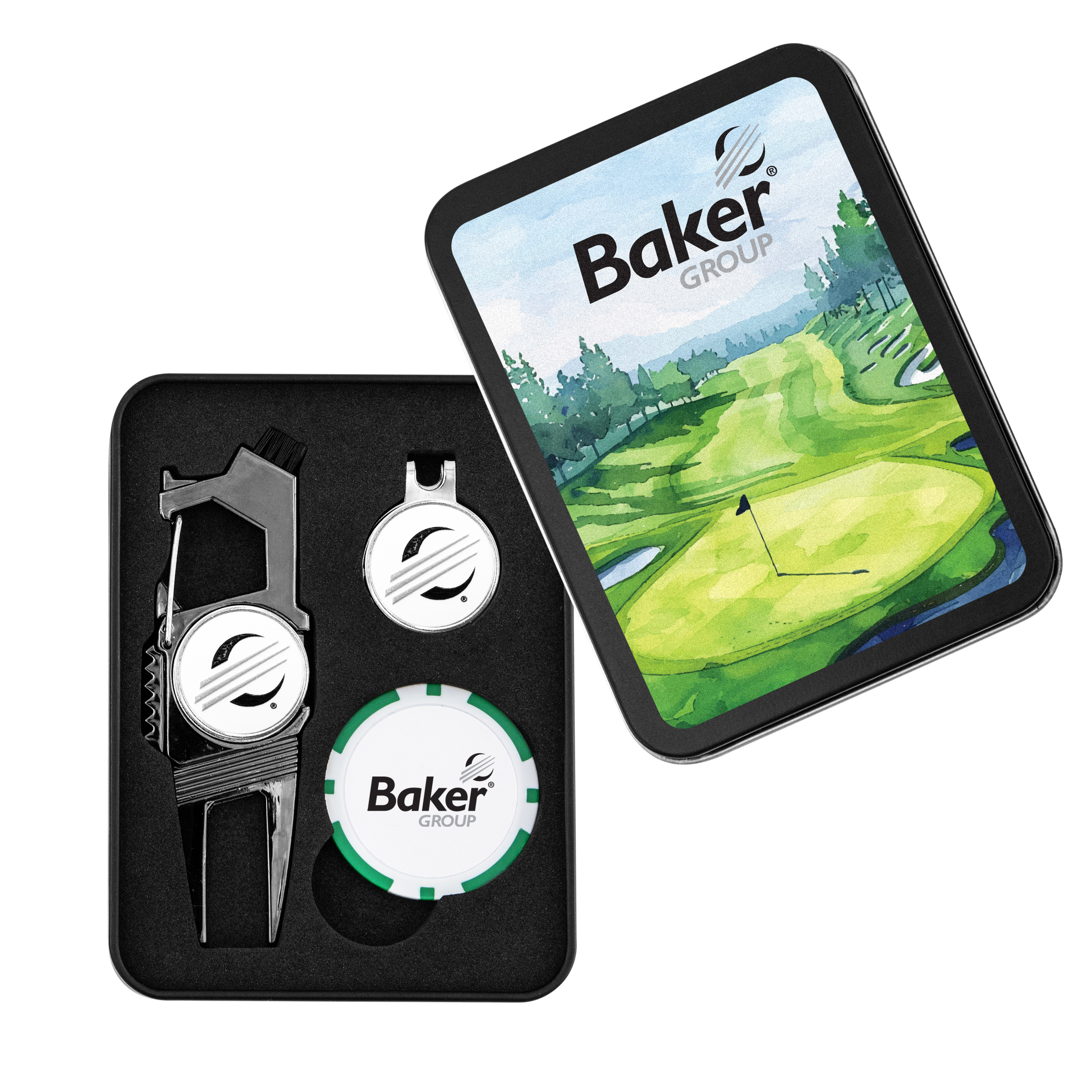 Golf n' Brew Divot Tool Set w/ Poker Chip 16