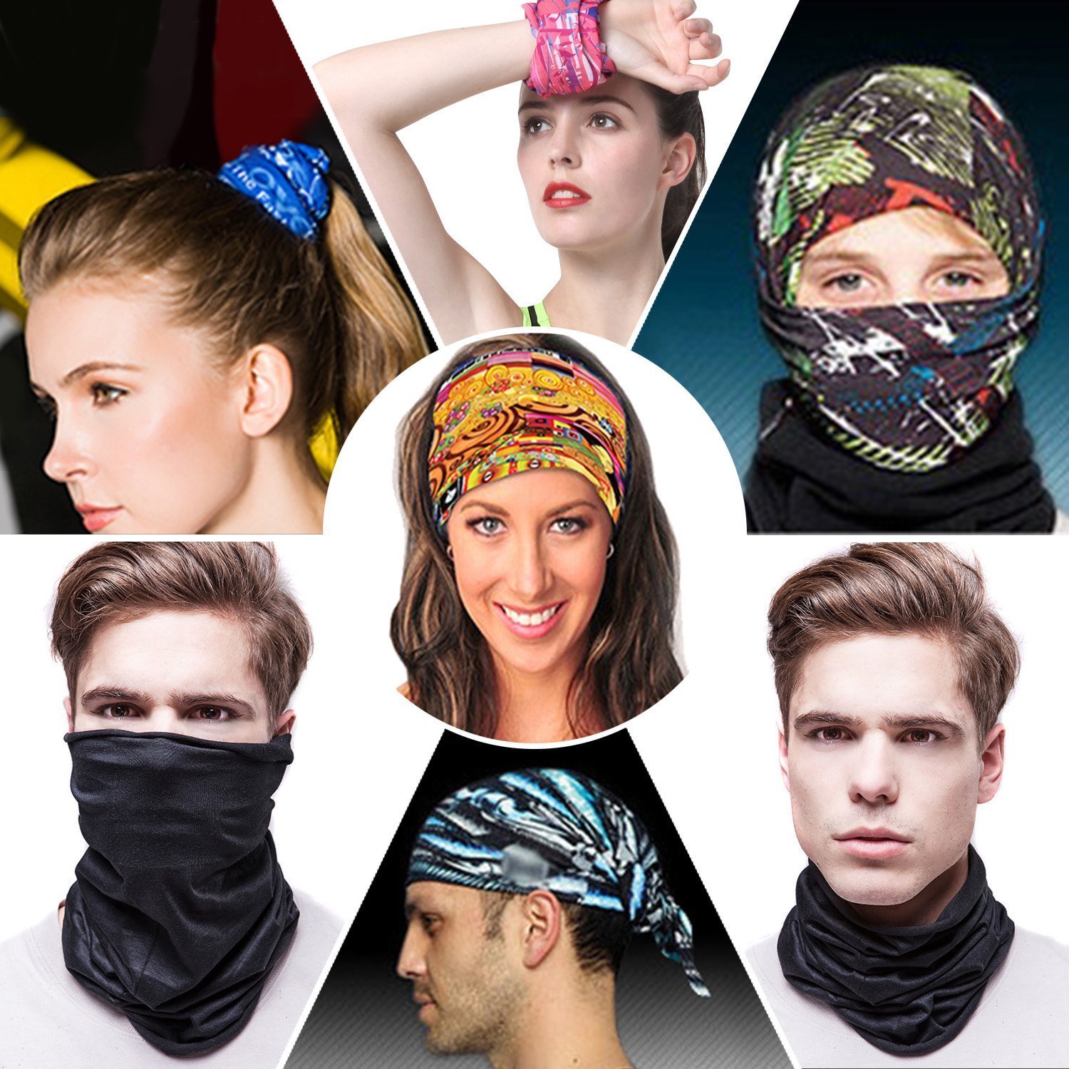 Multifunctional Seamless Stretch Headwear 2