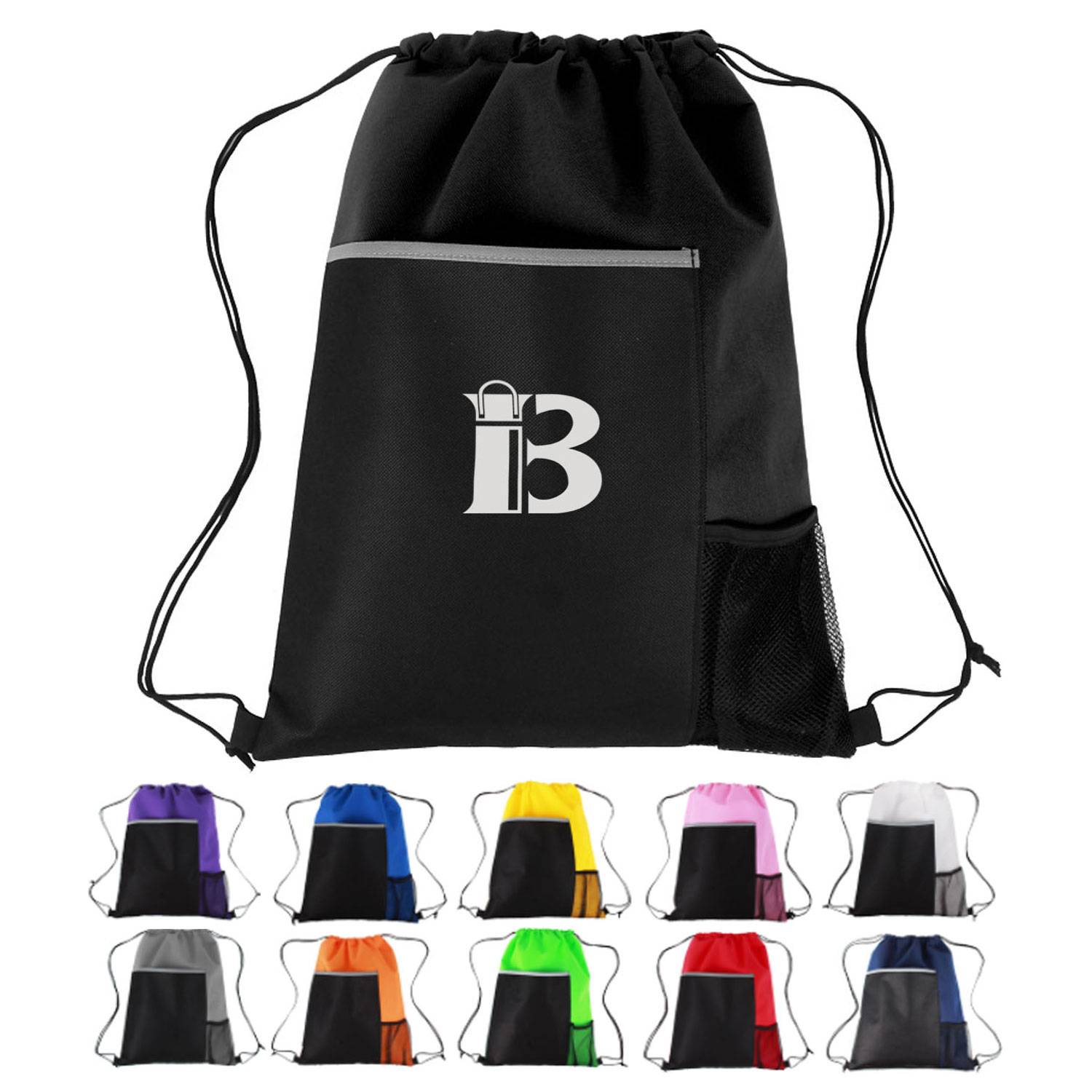 Non-Woven Sports Drawstring Backpack 9