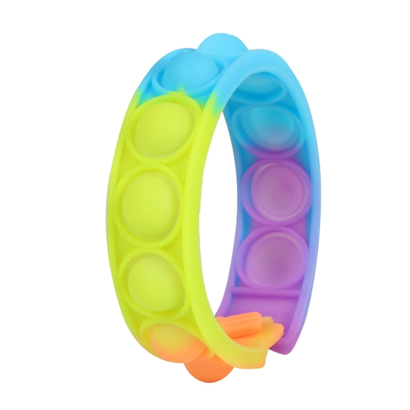 multicolor Push Pop Bubble Sensory Fidget Wristband 6