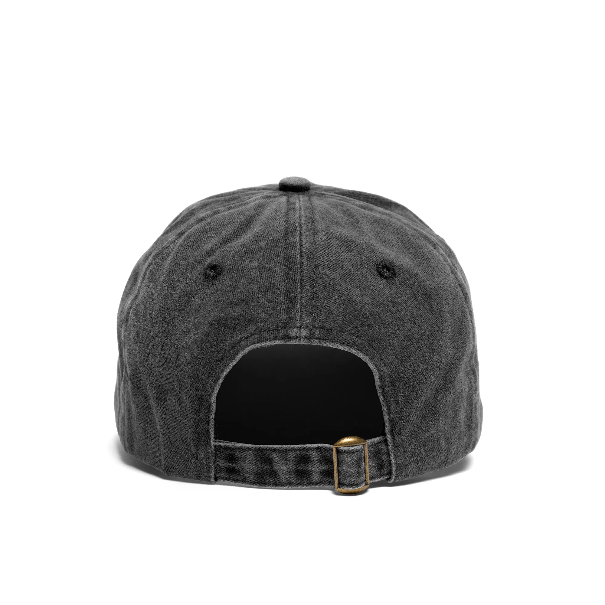 Buckle Strap Denim Cotton Baseball Cap 2