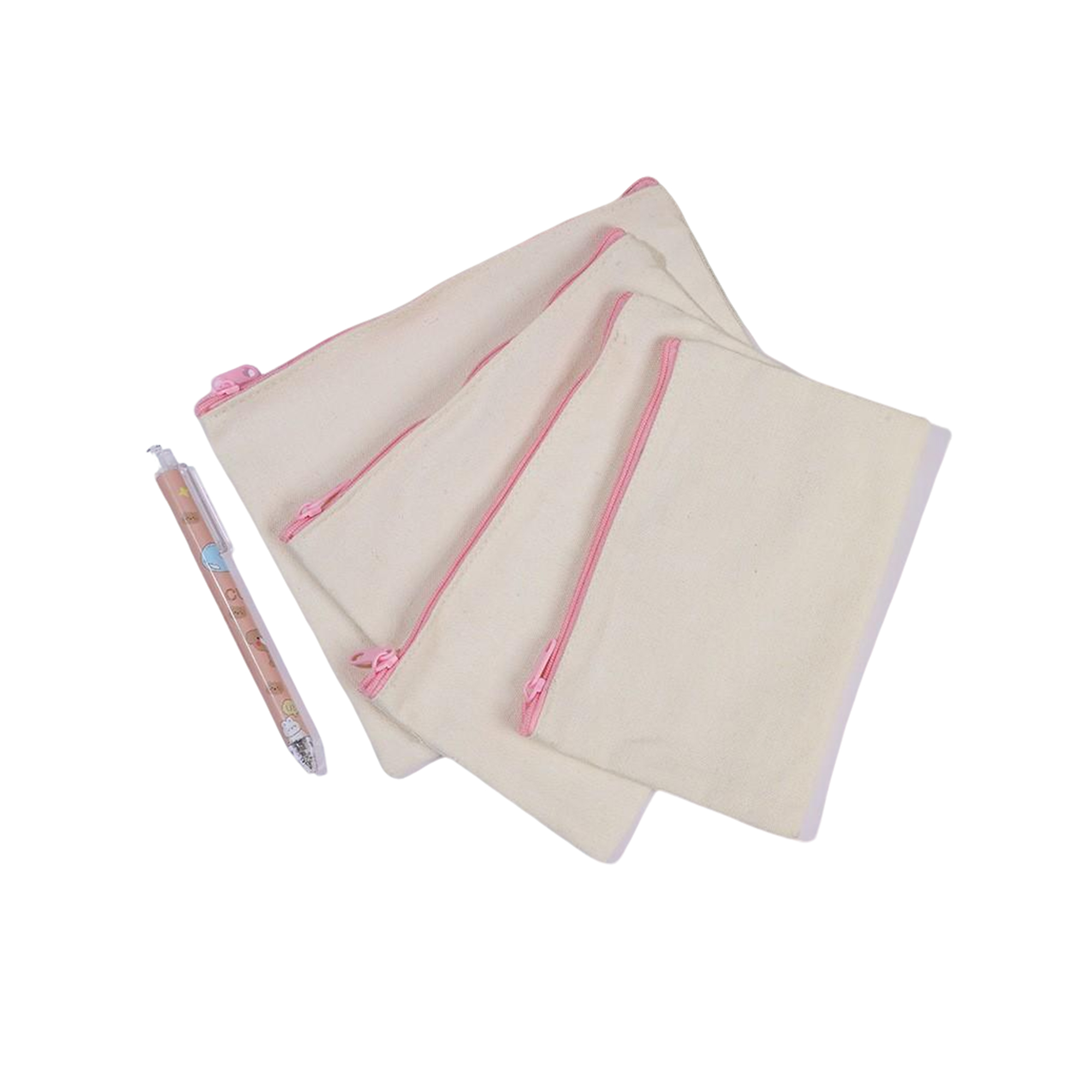 Canvas Zipper Stationery Pouch 1