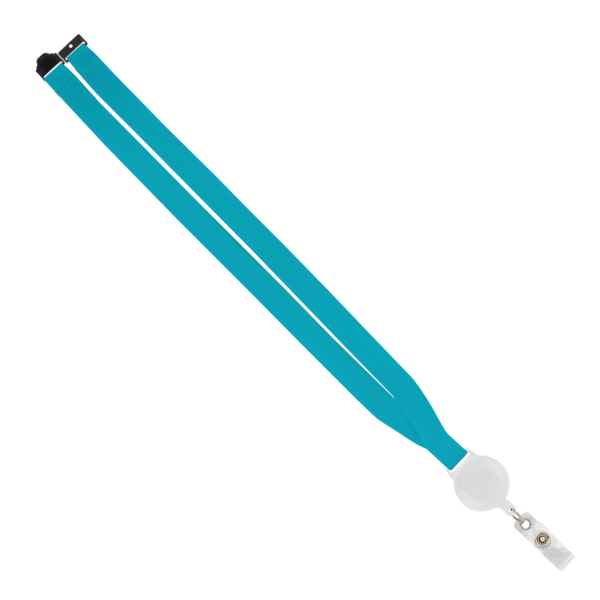 IMPORT 3/4" Polyester Lanyard with Retractable Badge Reel and IPH7 back of neck convenience release. 70