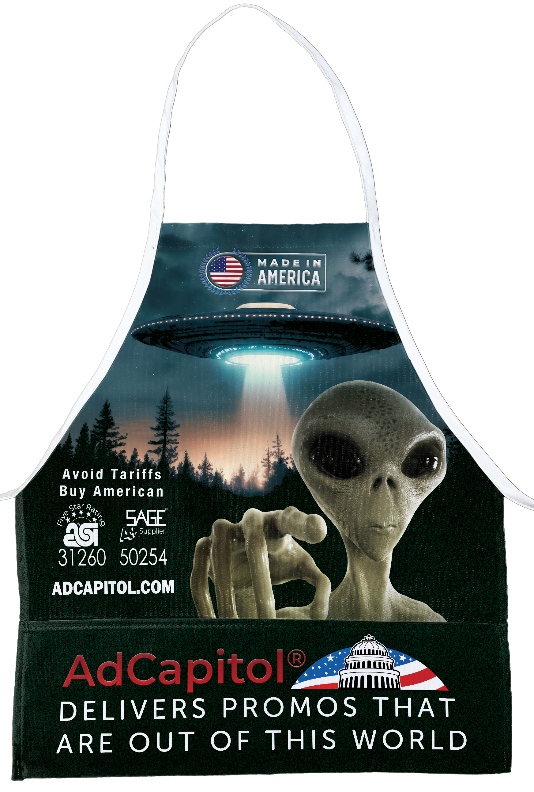 Sublimated Pocket Bib Apron 1