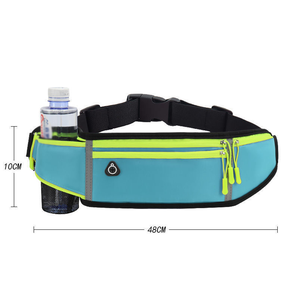 Multifunctional outdoor sports upgraded nylon fanny pack waist bag with water bottle pocket 9