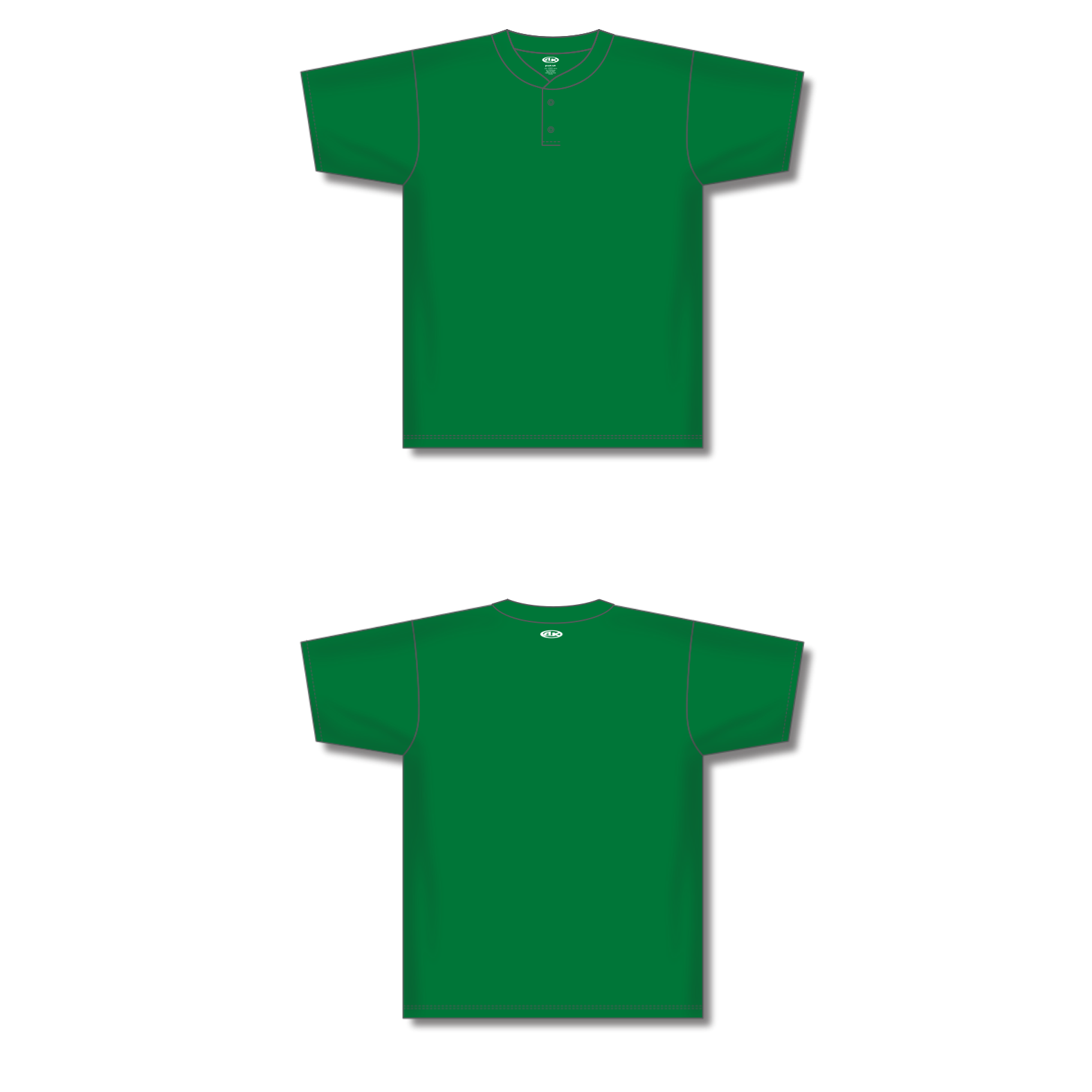 Two Button Baseball Jerseys BA1347-G01 22