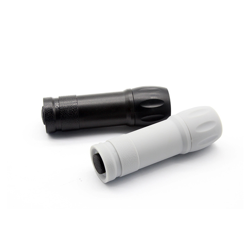 Mini nine-light plastic LED flashlight electric torch 2