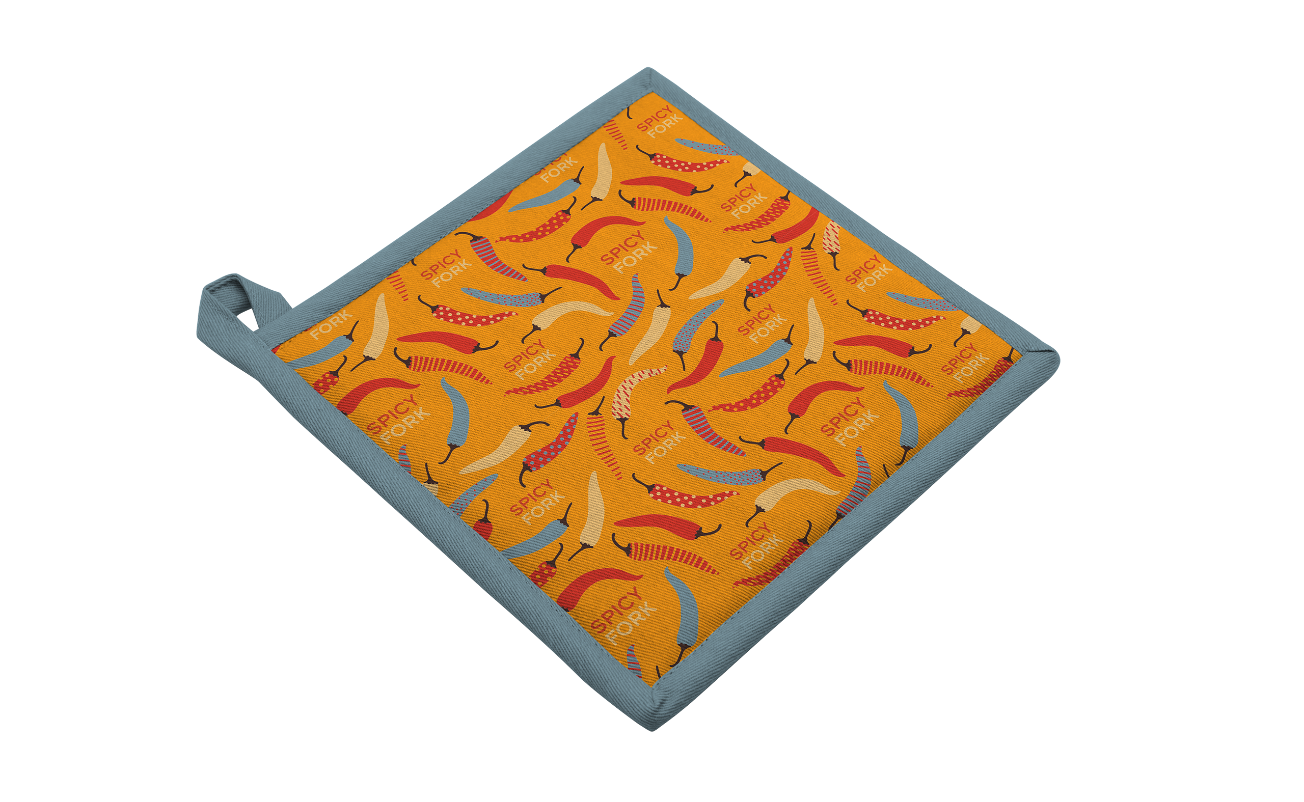 Two Cotton Pot Holders with Hang Tag