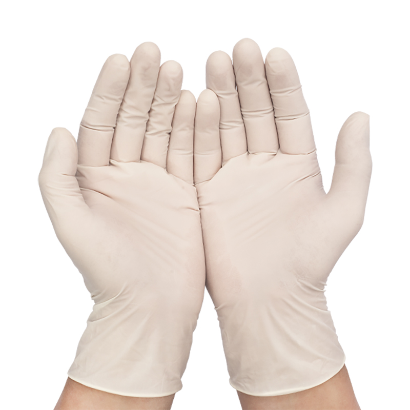 White Nitrile Powder-free Gloves 1