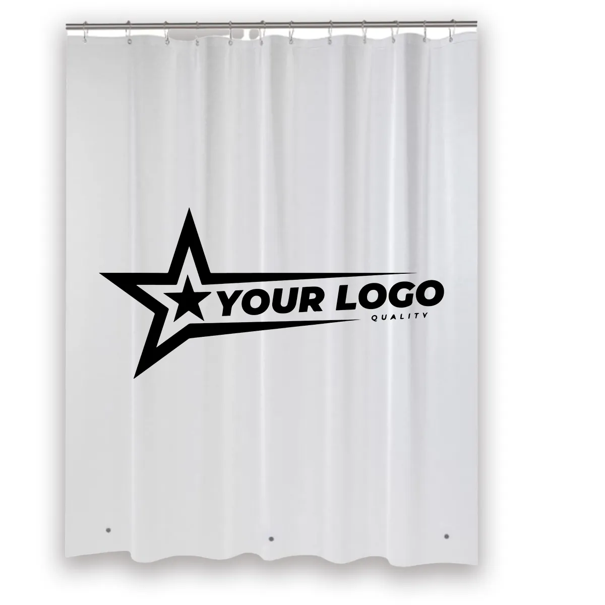 Clear Lightweight PEVA Waterproof Long Shower Curtain Liner 1