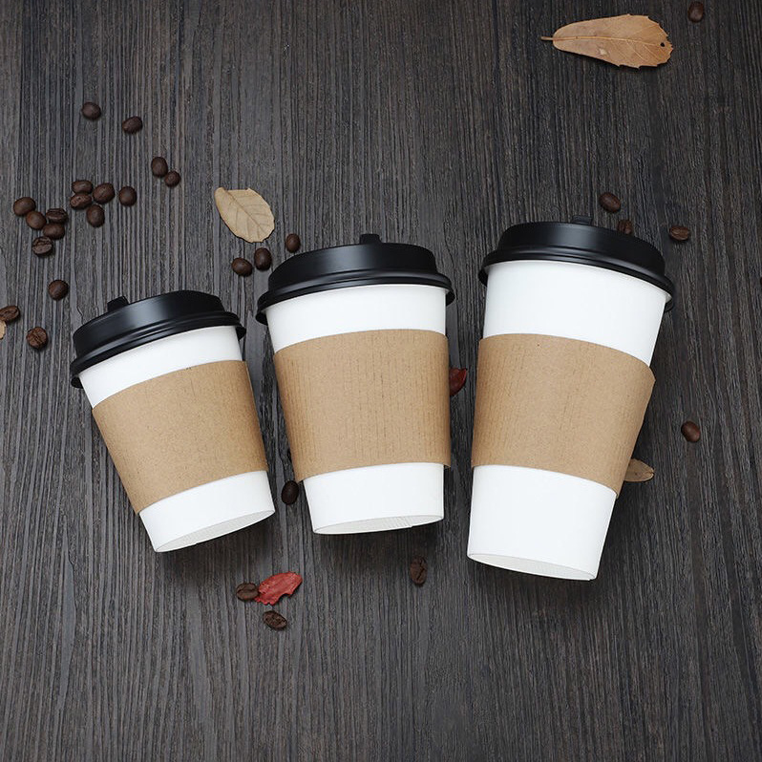 Insulated Kraft Paper Cup Cover 2