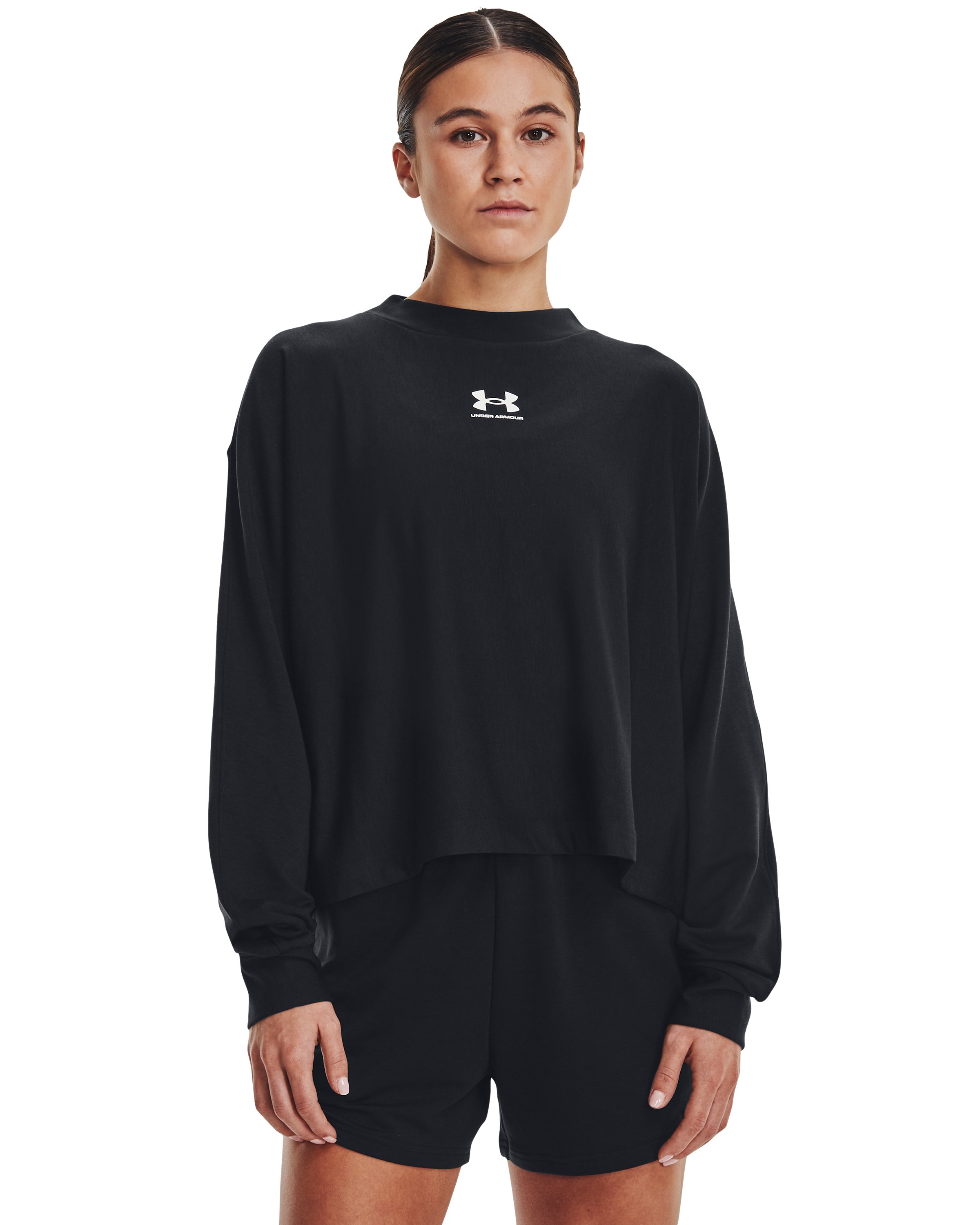 Women's UA Rival Terry Oversized Crew  3