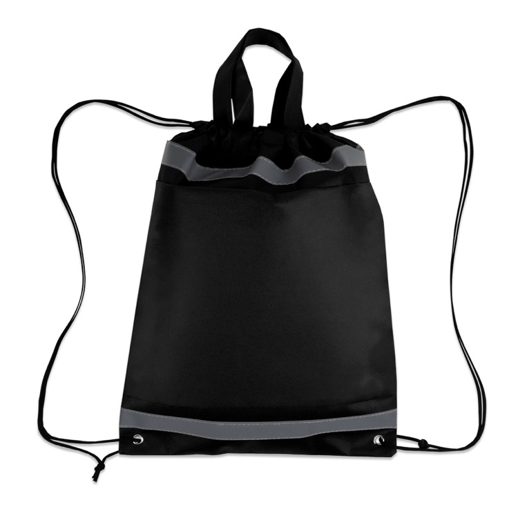 Reflective Non-Woven Drawstring Backpack 1