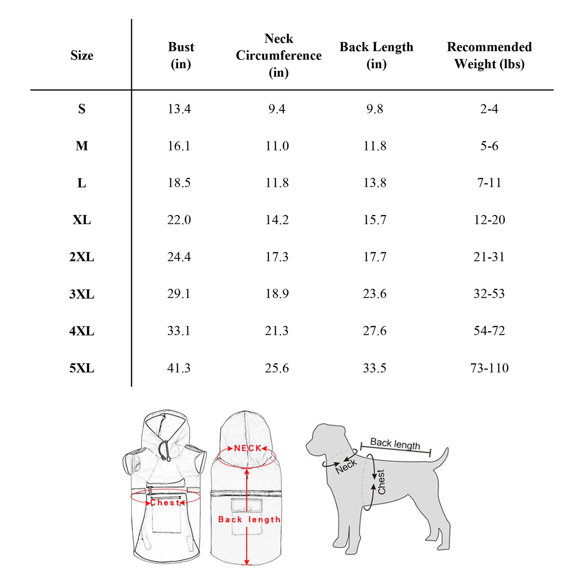 Trendy Waterproof Dog Raincoat With Hood 2