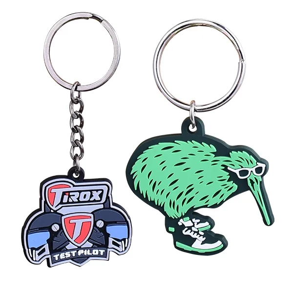 2.25" Custom 2D PVC Keychain 12