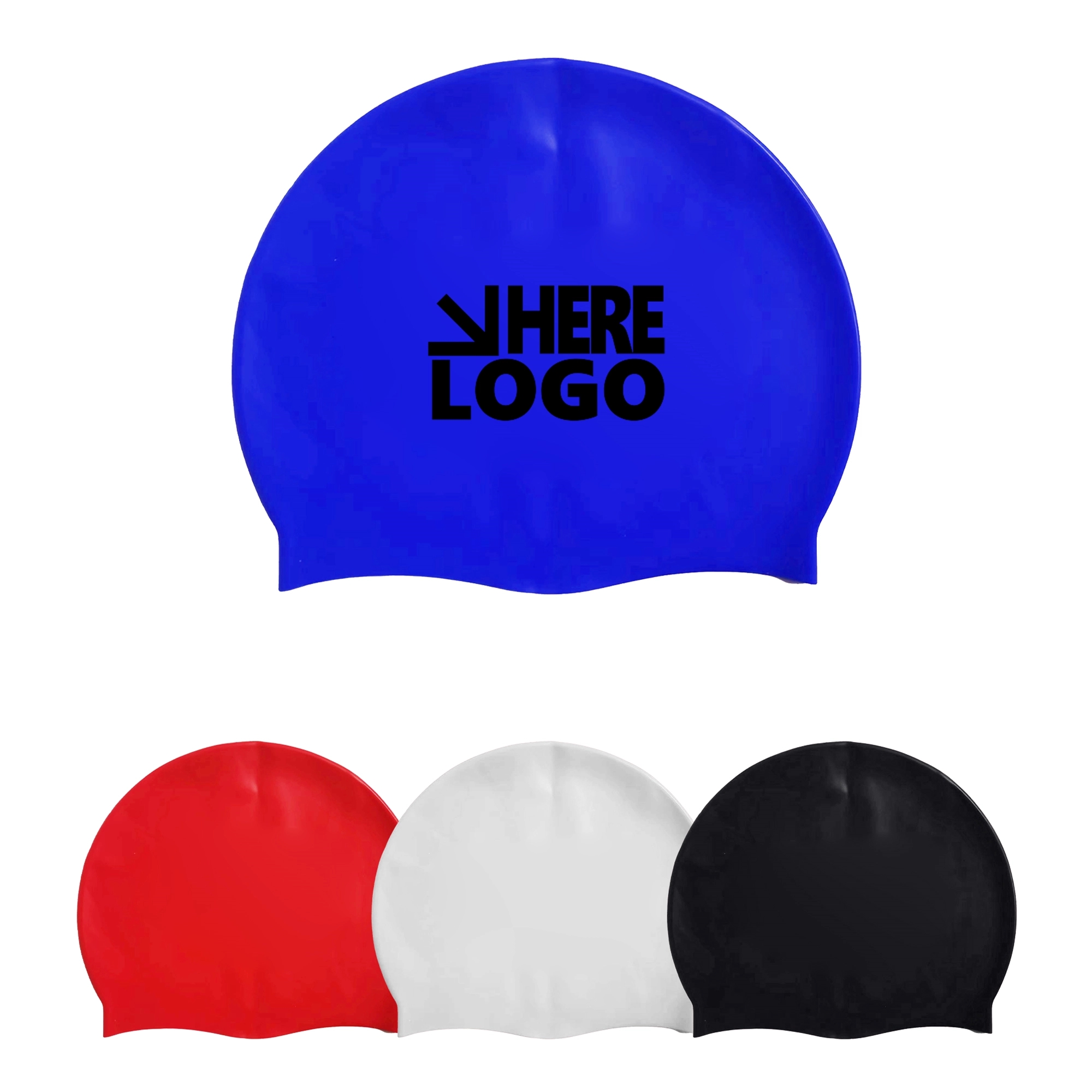 Universal Adult Silicone Swim Cap MOQ 30PCS