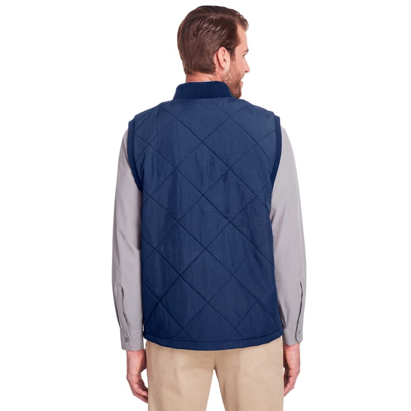 UltraClub Men's Dawson Quilted Hacking Vest 3