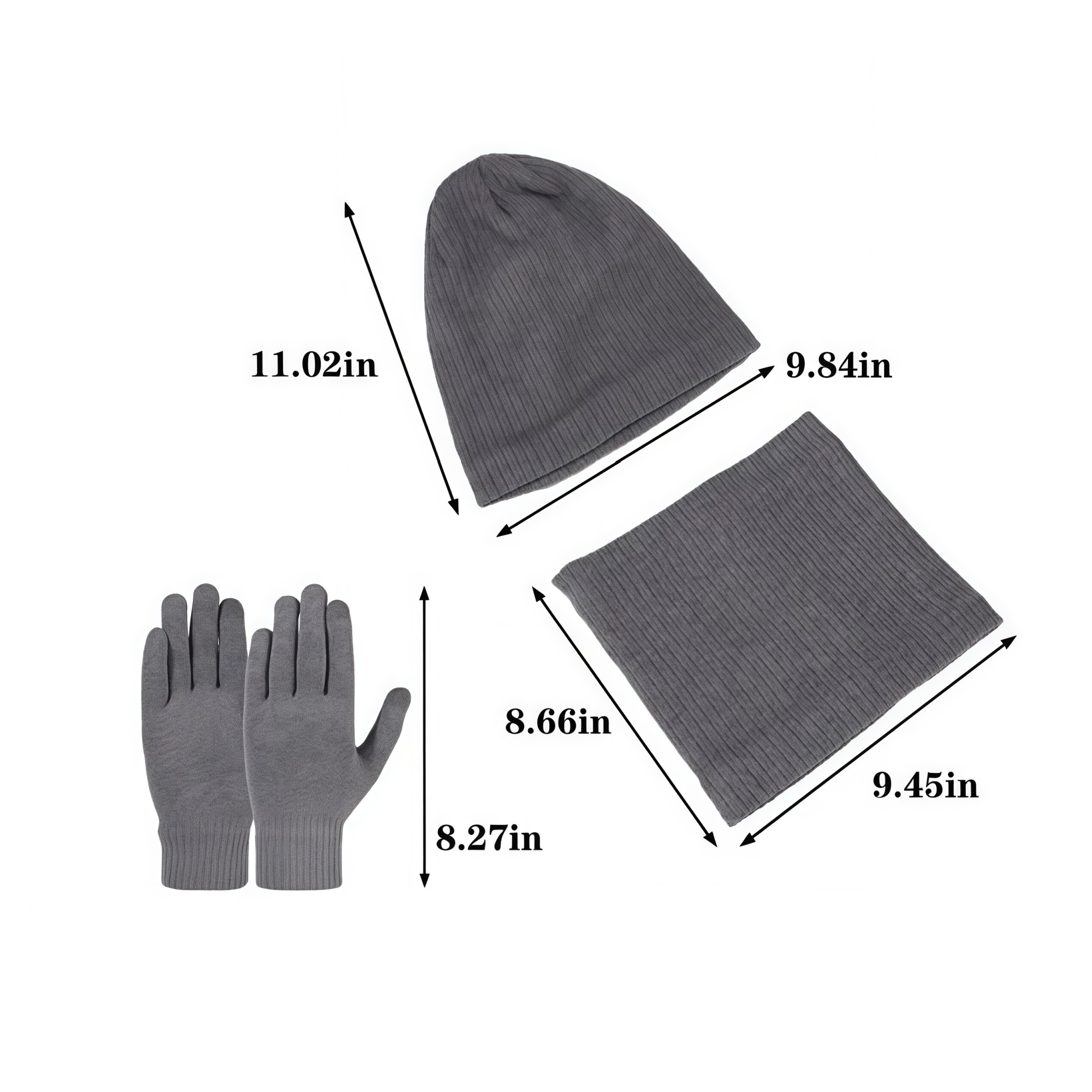 3In1 Hat Gloves Scarf Set 3