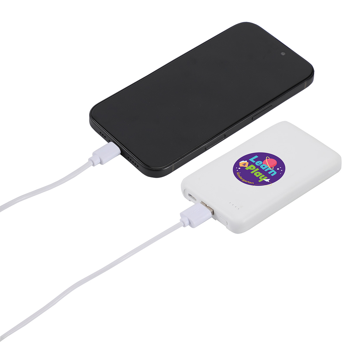 Guild 5000mAh UL-Listed Power Bank with Built-in Cables 2