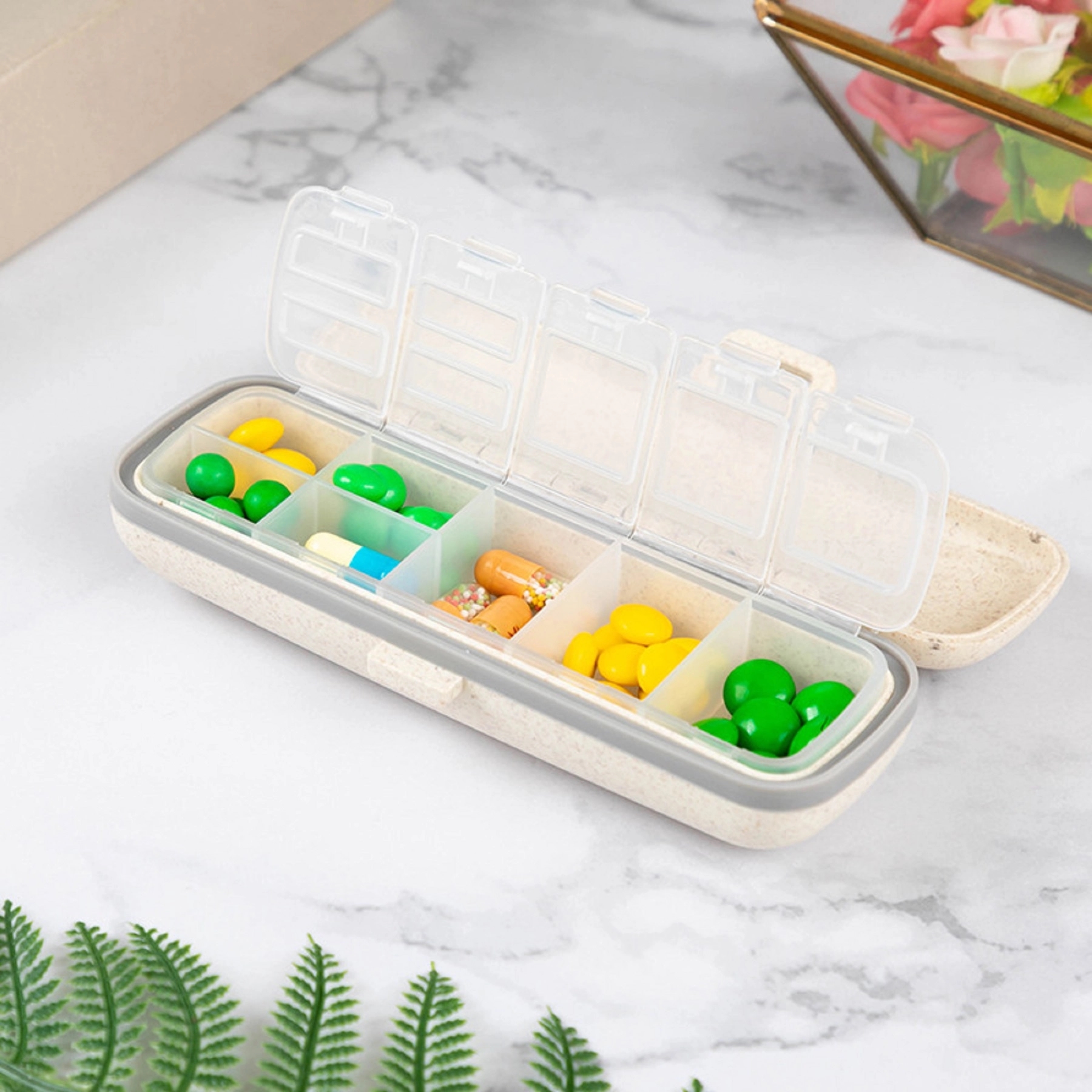 Biodegradable Wheat Straw Pill Storage Box 2