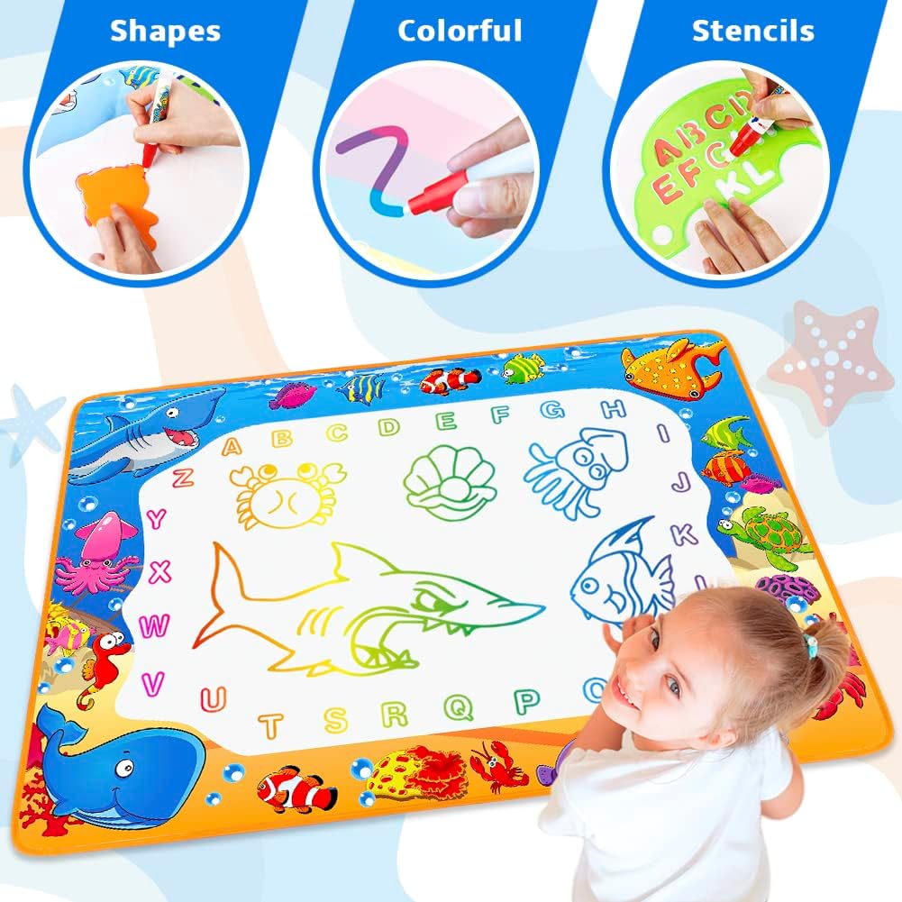 Kids Painting Writing Color Doodle Drawing Mat 4