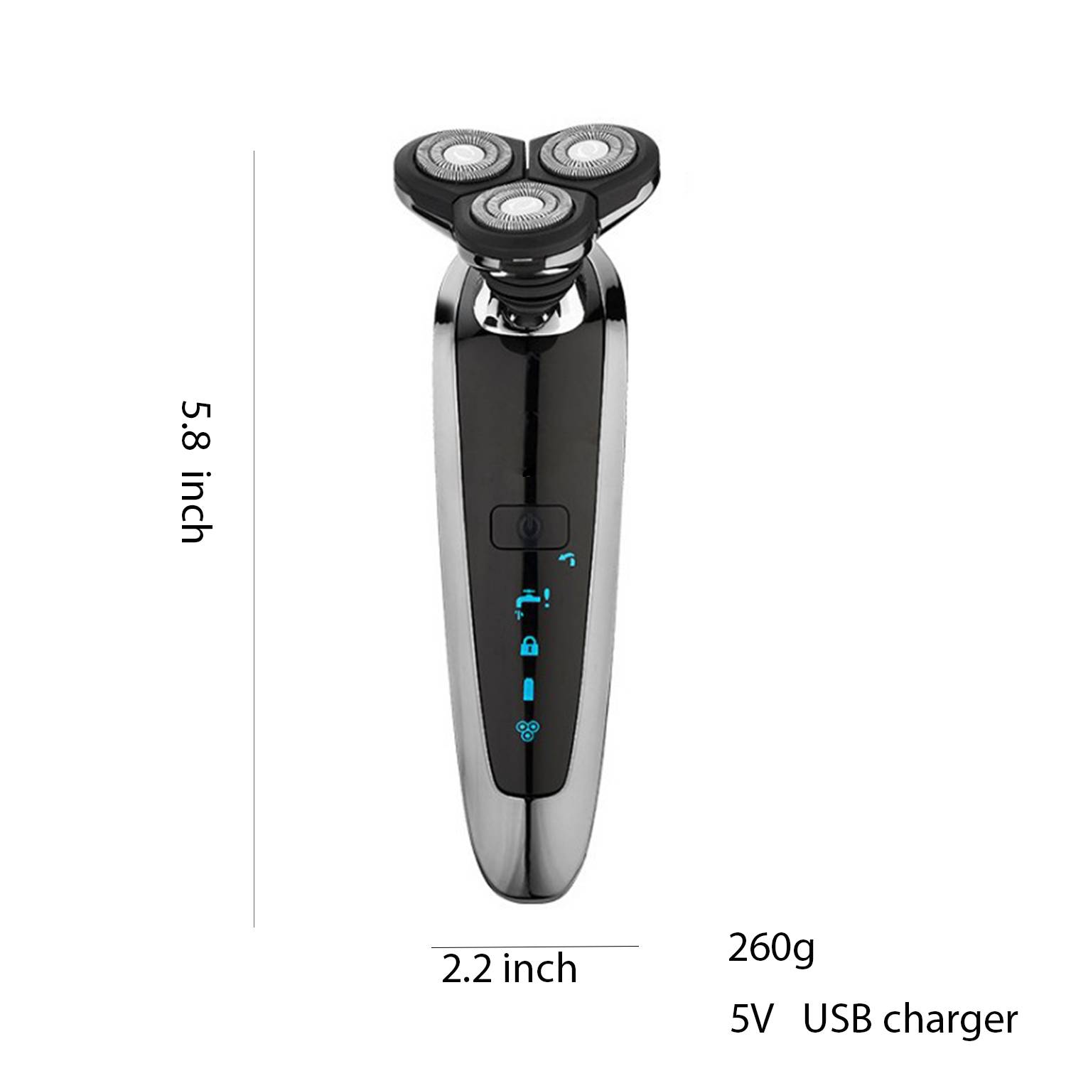 3 in 1 Mens Shaver Razor Cordless Beard Nose hair trimmer 5