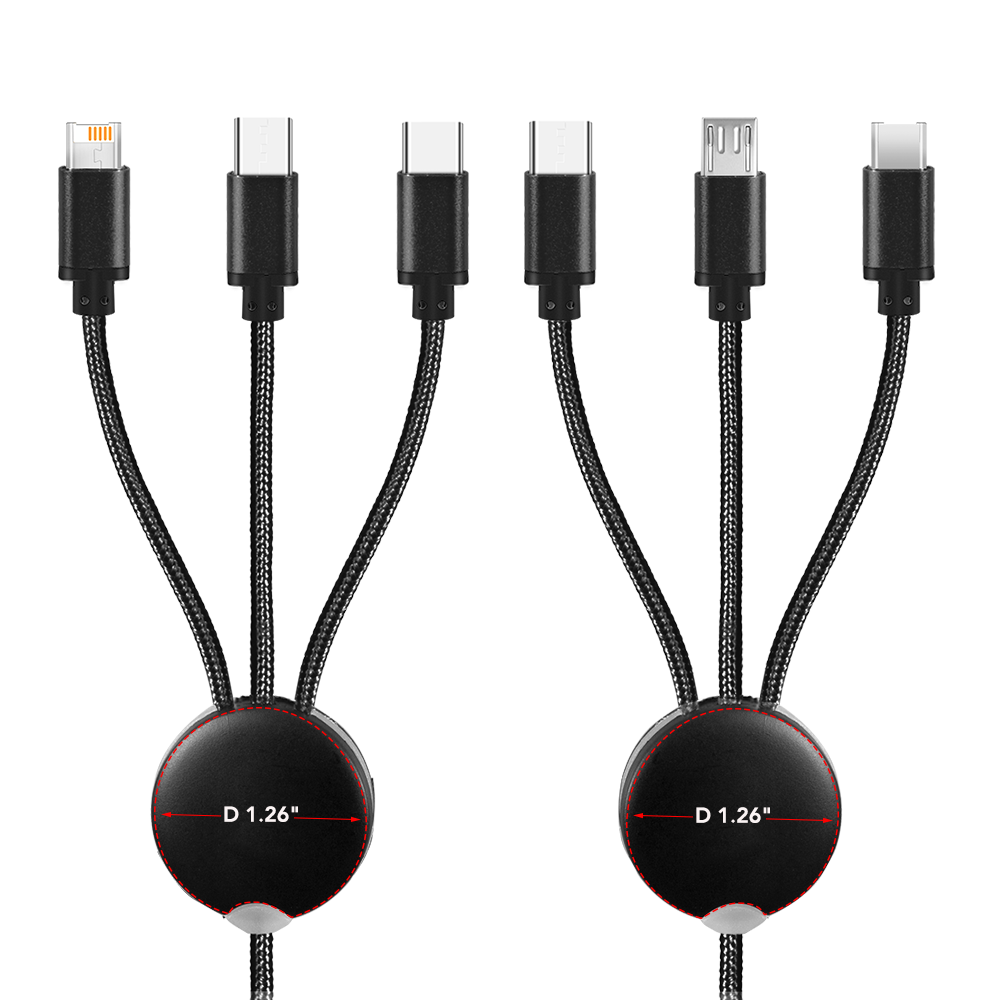 Cherry Avenue 3 in1 Logo Light Up Charging Cable with iPhone & Android 2 Simports