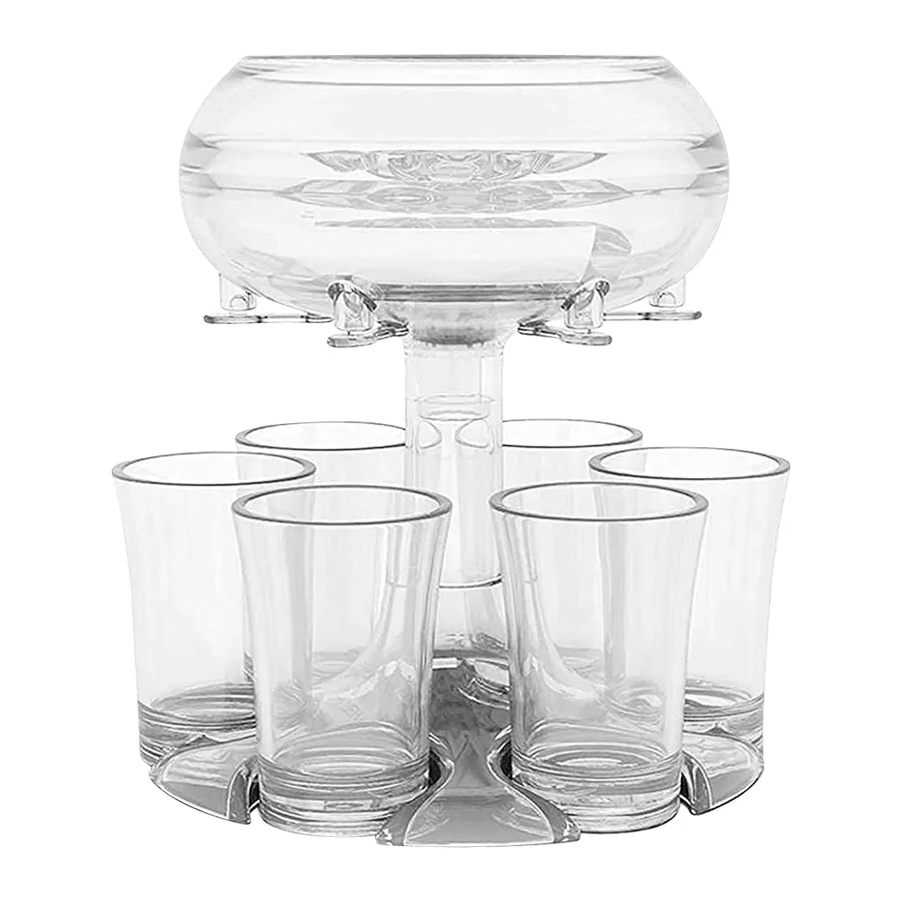 Shot Dispenser and Drinking Glass Set 8