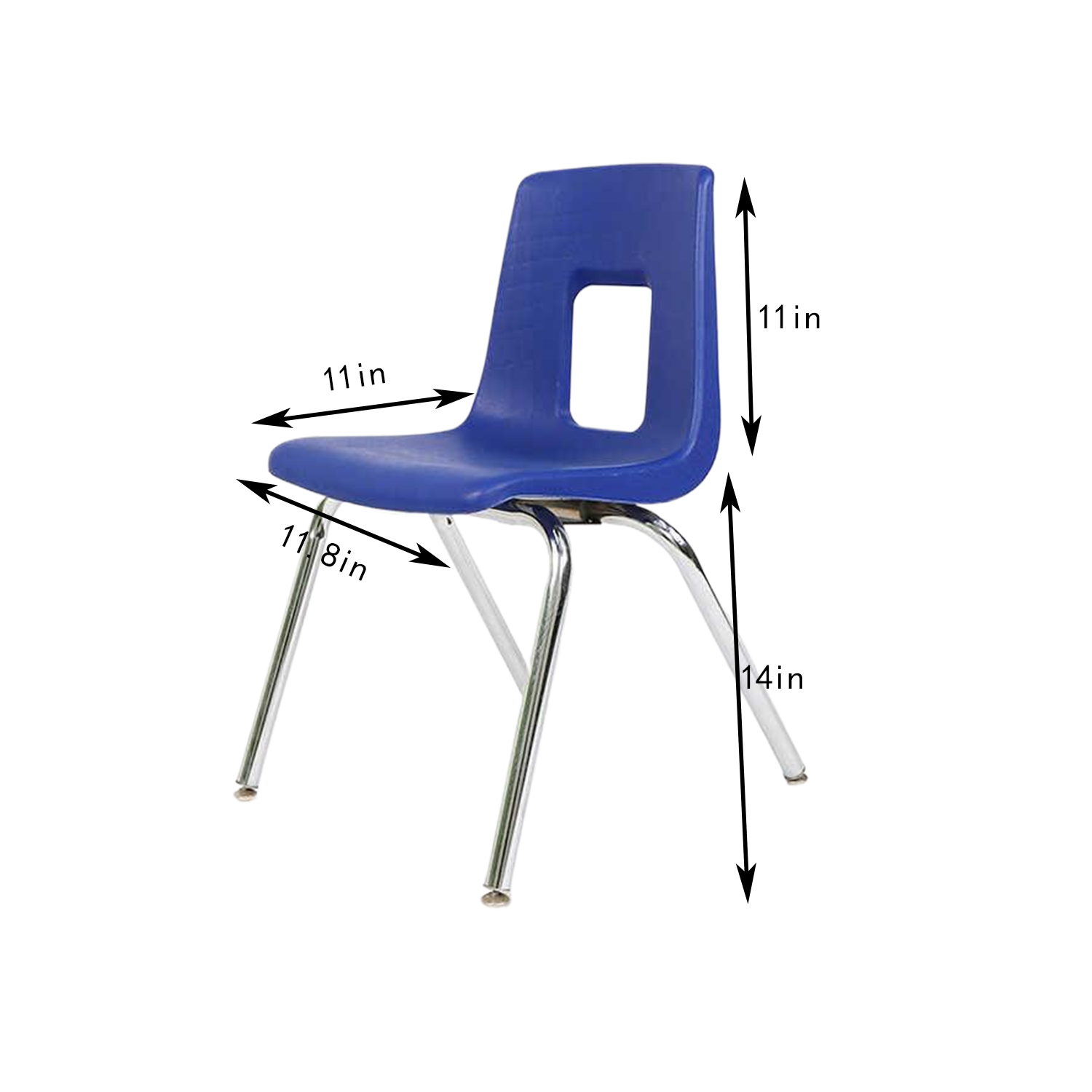 Stackable Metal Plastic Student Classroom Chair 3