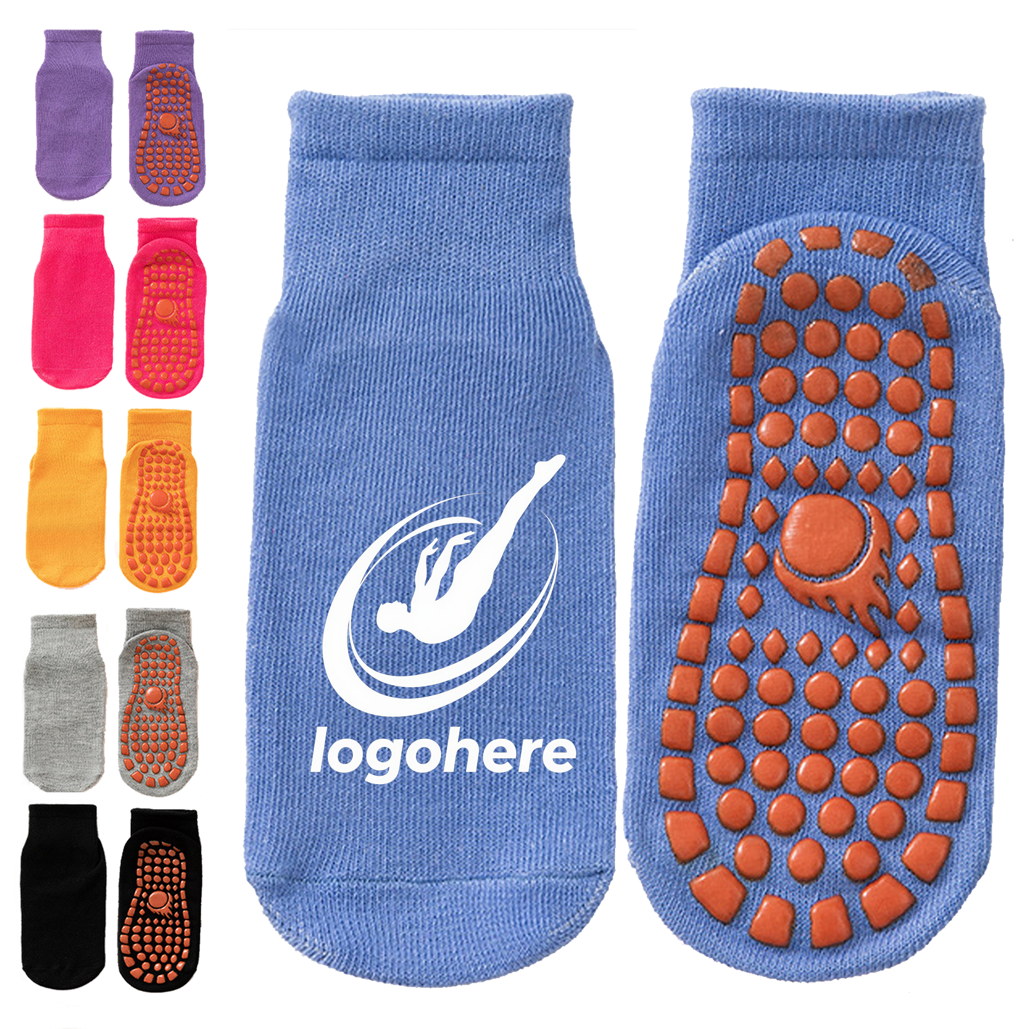Custom PVC Dot Trampoline Socks 4