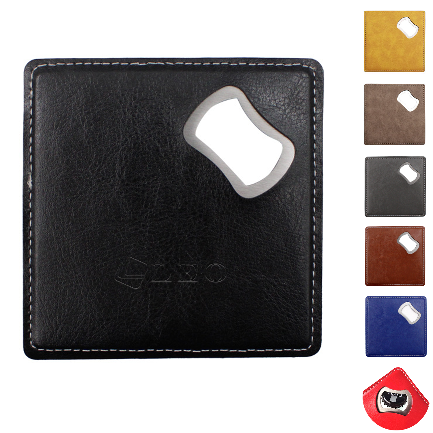 Square Bottle Opener Coaster 9
