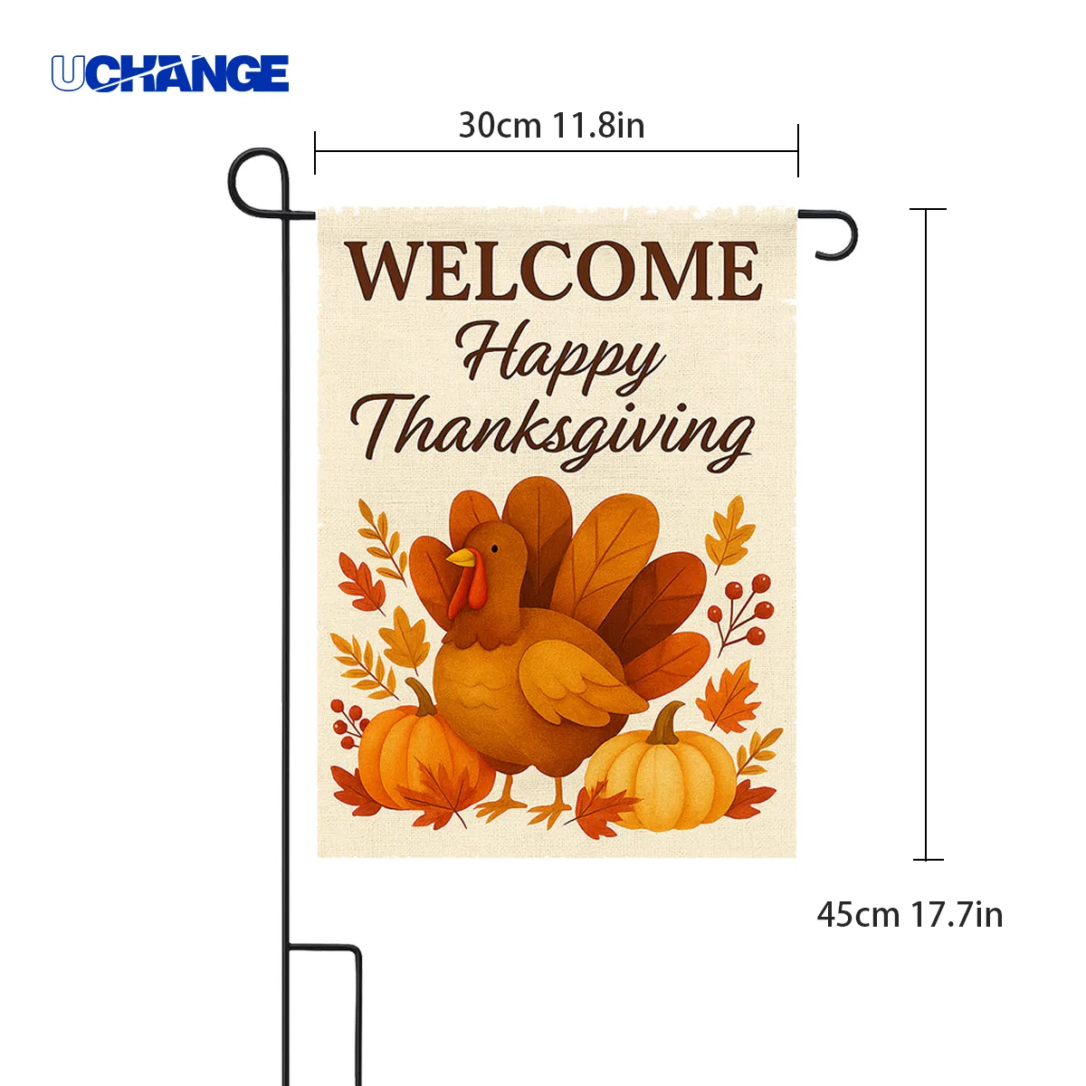 Double Sided Patriotic Garden Flag 12"x18" 1