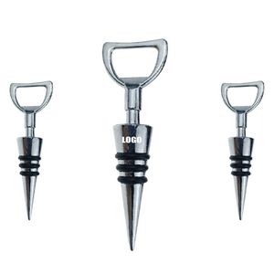 Stylish Wine Cork Bottle Stopper With Built In Bottle Opener 4