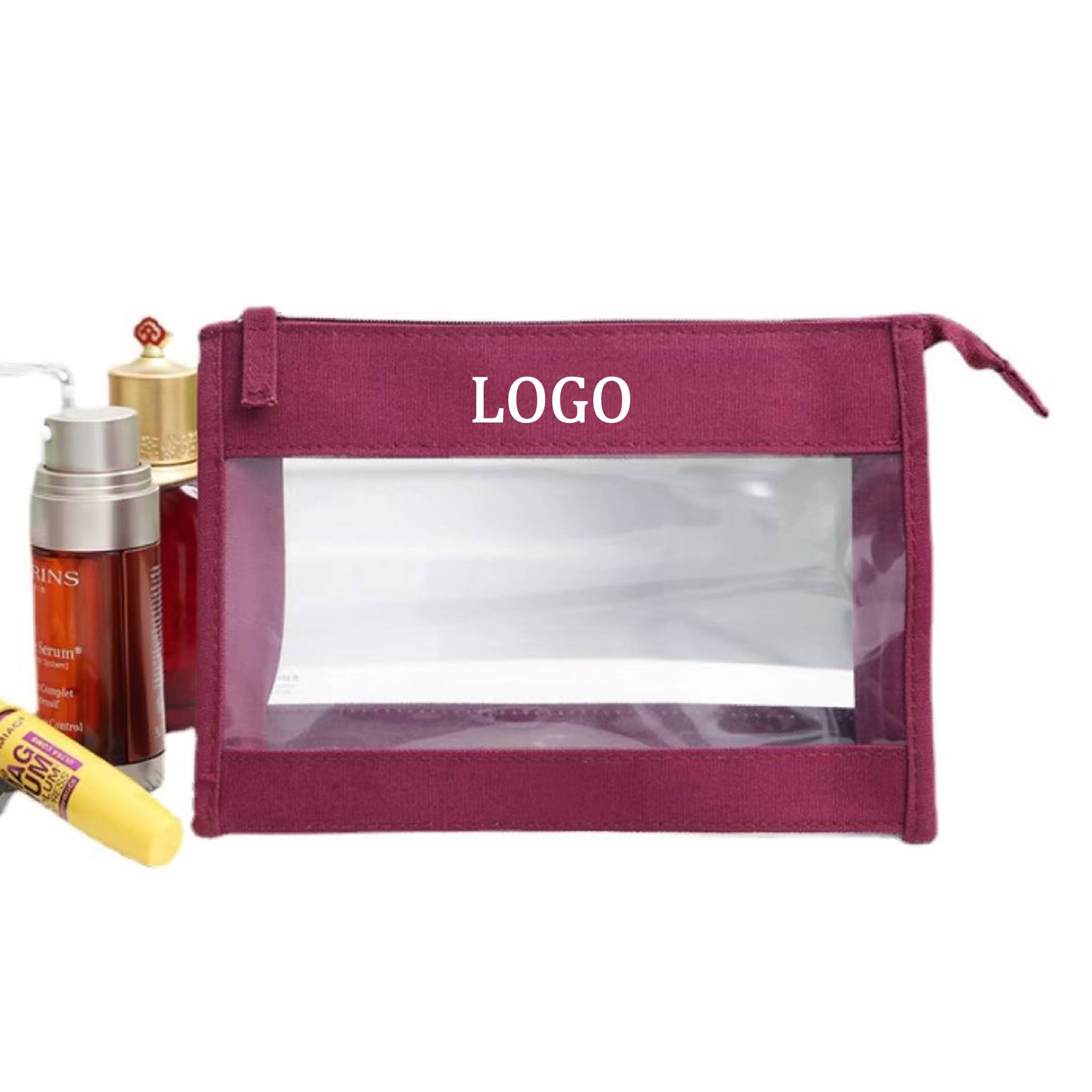 Clear Canvas Cosmetic Bag 2