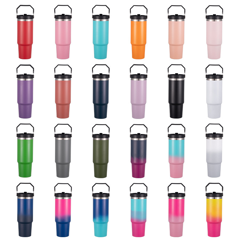 30 oz Stainless Steel Tumbler W/ Straw 5