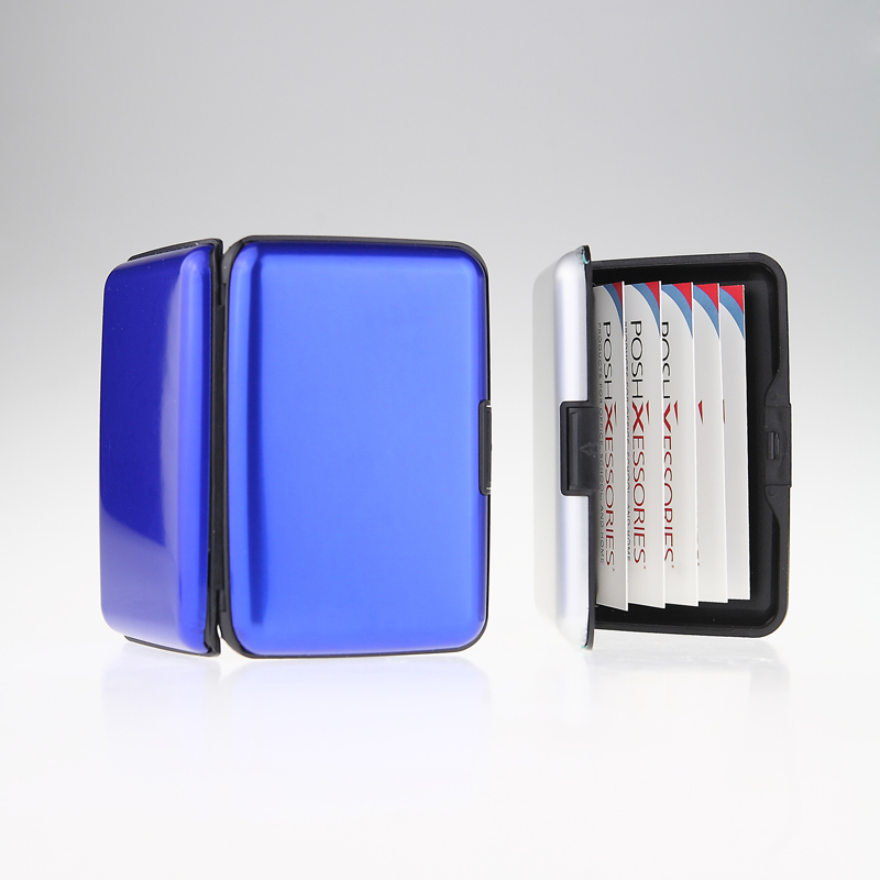 iPosh Aluminum Card Case (Blue) 2